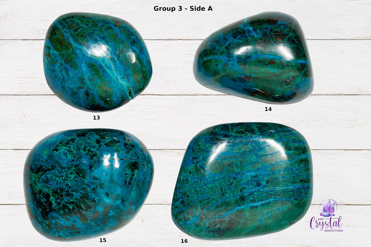 Chrysocolla Freeforms - High Grade - Throat Chakra - My Crystal Addiction
