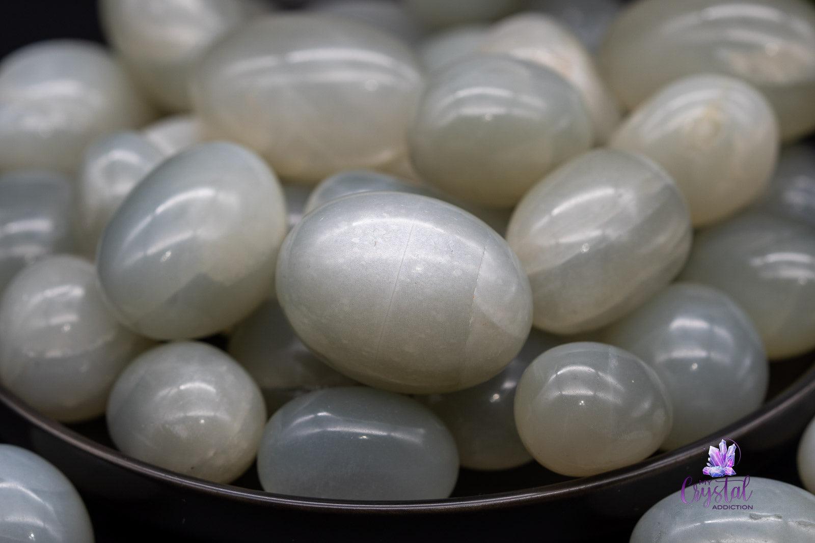 Green Moonstone Tumbles - My Crystal Addiction