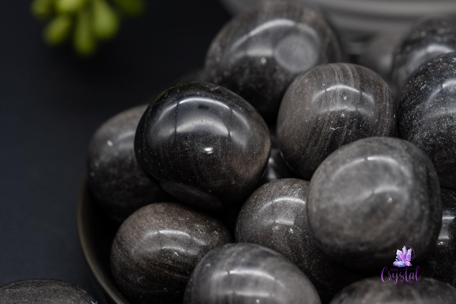 Silver Sheen Obsidian Tumbles - My Crystal Addiction