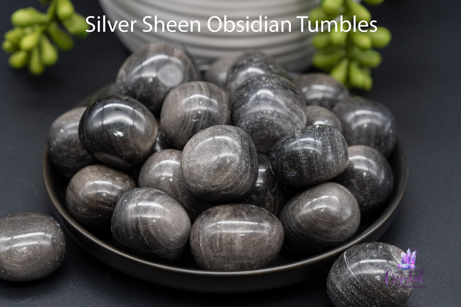 Silver Sheen Obsidian Tumbles - My Crystal Addiction