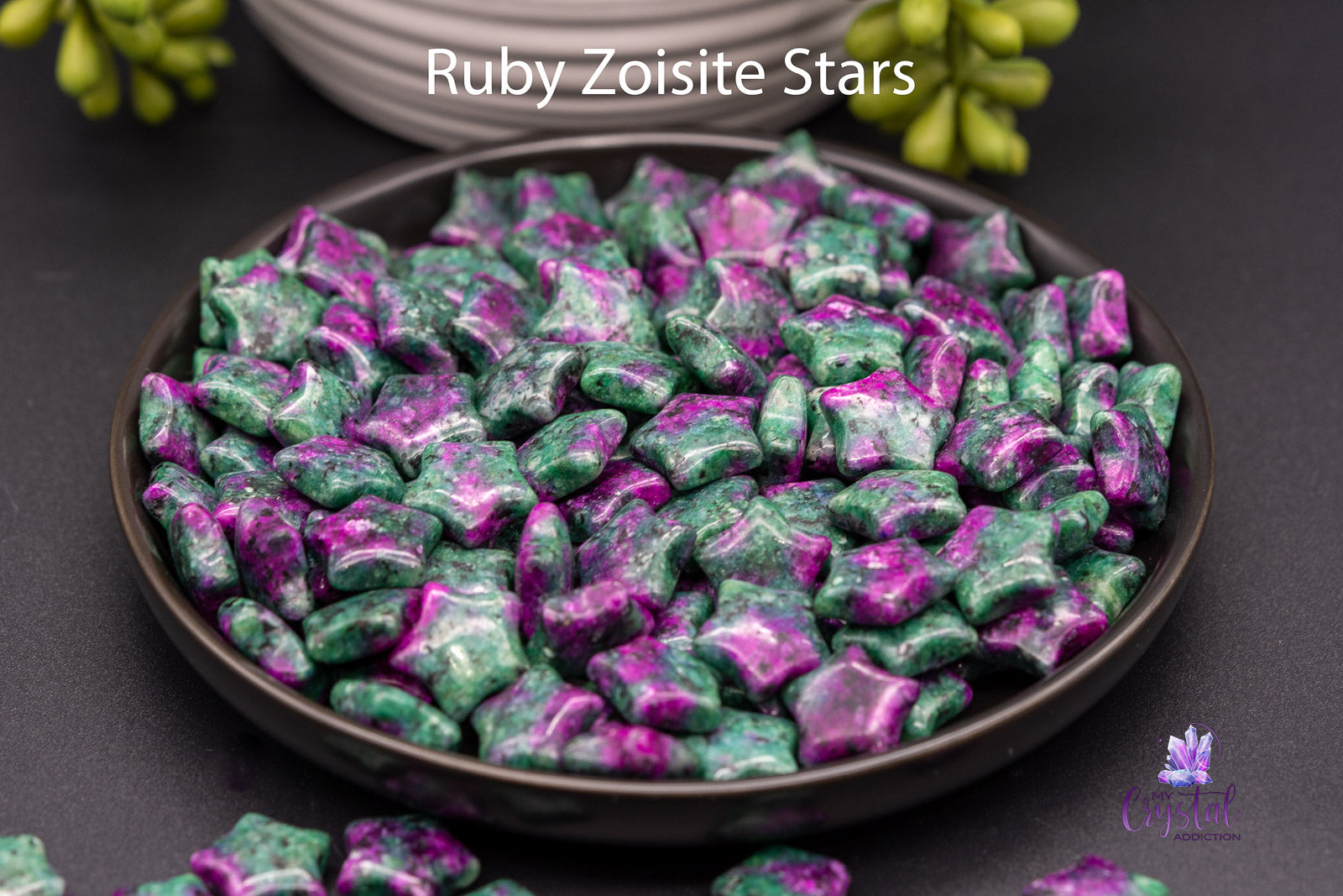 Ruby Zoisite Star Carving - My Crystal Addiction