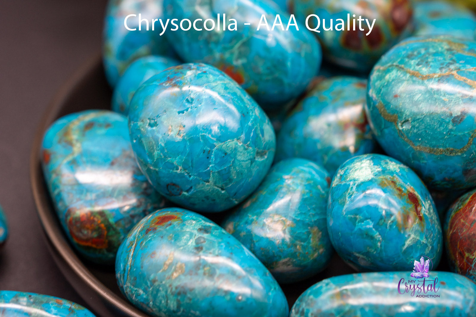Chrysocolla Tumbles - My Crystal Addiction