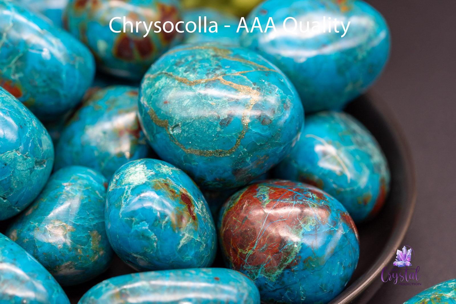 Chrysocolla Tumbles - My Crystal Addiction