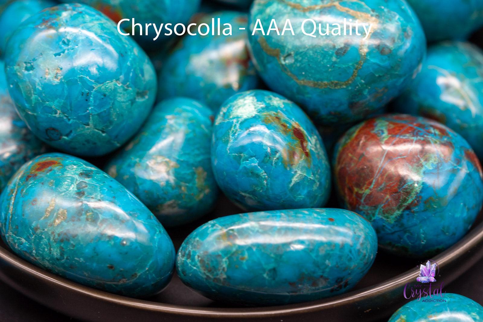 Chrysocolla Tumbles - My Crystal Addiction