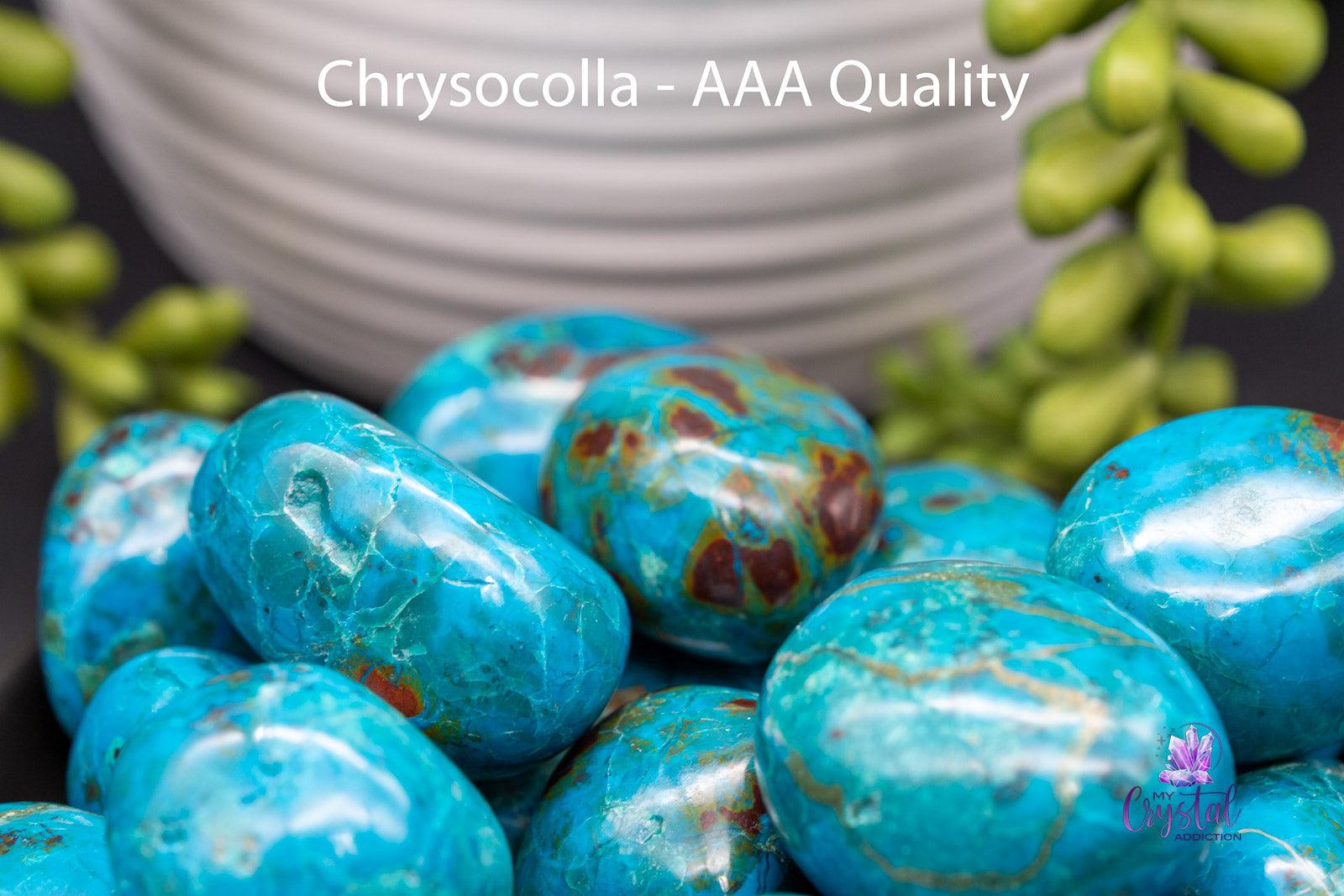 Chrysocolla Tumbles - My Crystal Addiction