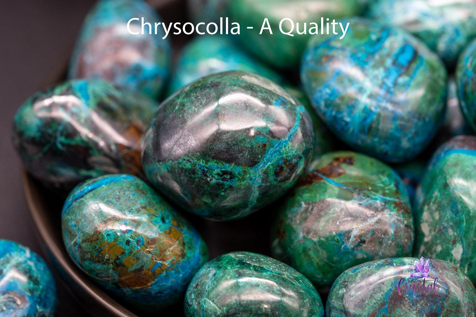 Chrysocolla Tumbles - My Crystal Addiction