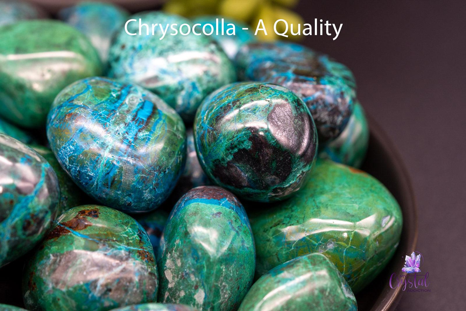 Chrysocolla Tumbles - My Crystal Addiction