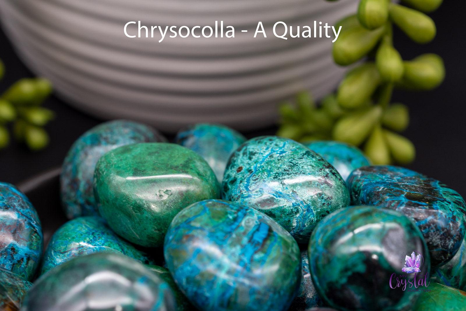 Chrysocolla Tumbles - My Crystal Addiction