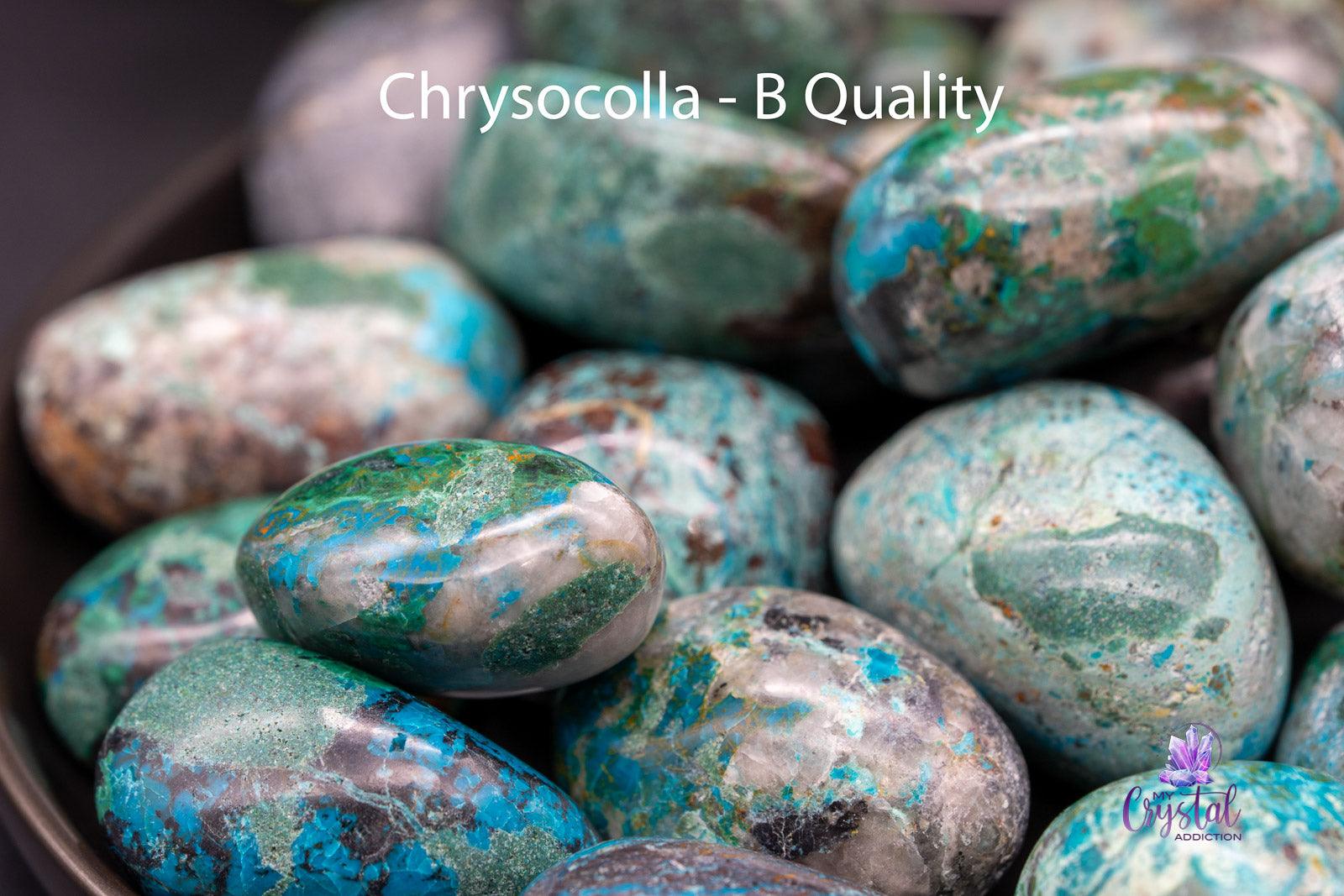 Chrysocolla Tumbles - My Crystal Addiction