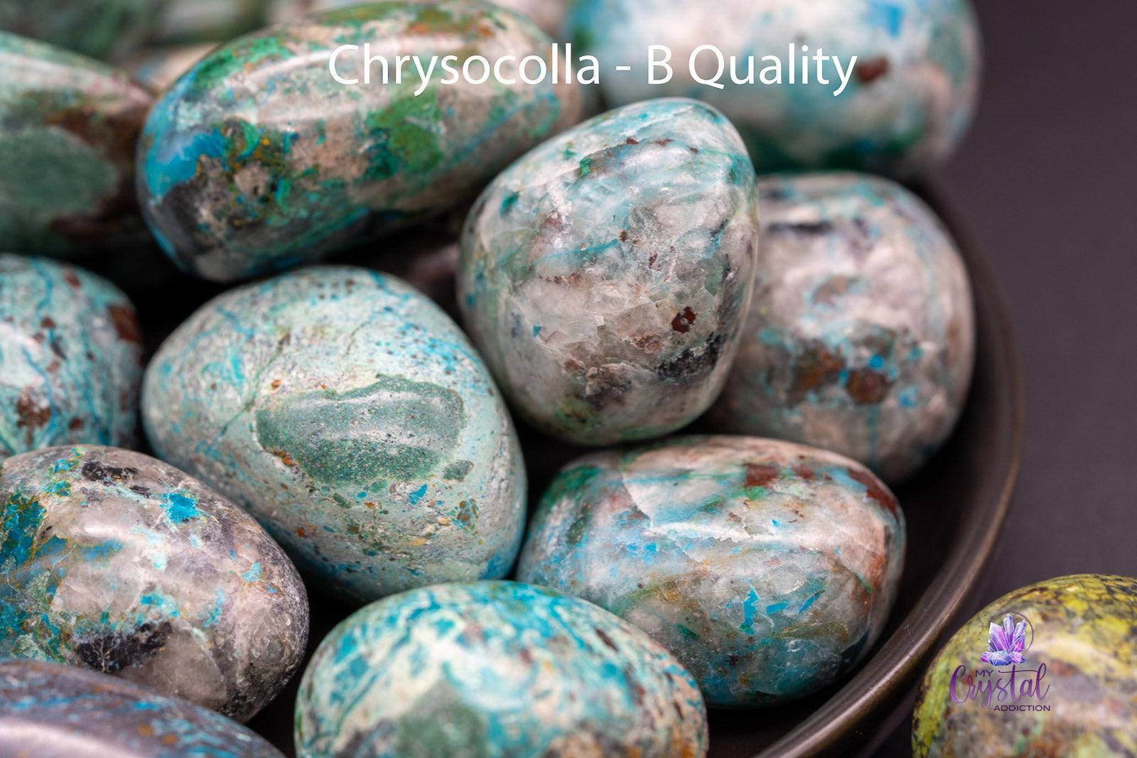 Chrysocolla Tumbles - My Crystal Addiction