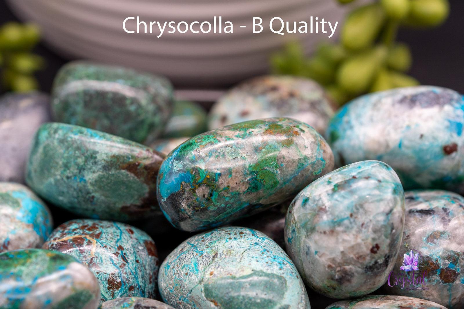 Chrysocolla Tumbles - My Crystal Addiction