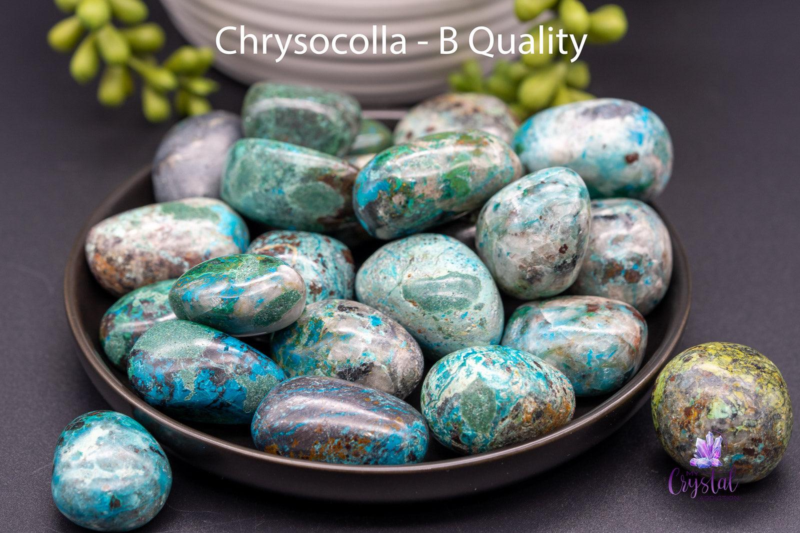 Chrysocolla Tumbles - My Crystal Addiction