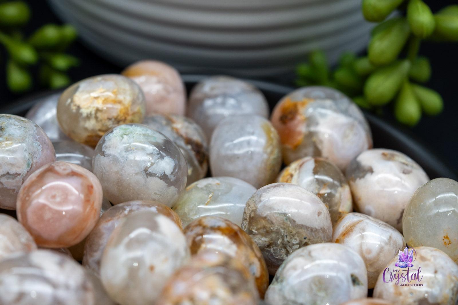 Flower Agate Tumbles - My Crystal Addiction