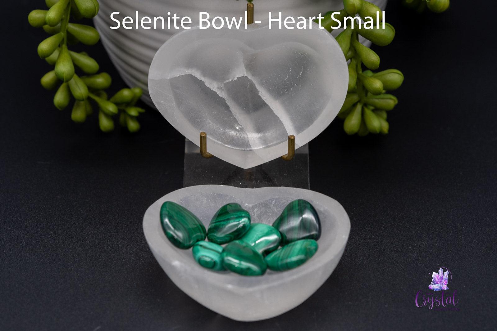 Selenite Bowl - Heart 2.2"-4" - My Crystal Addiction