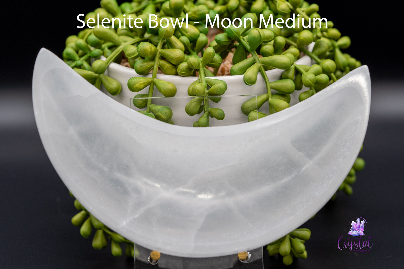 Selenite Bowl - Moon 4"-6.5"