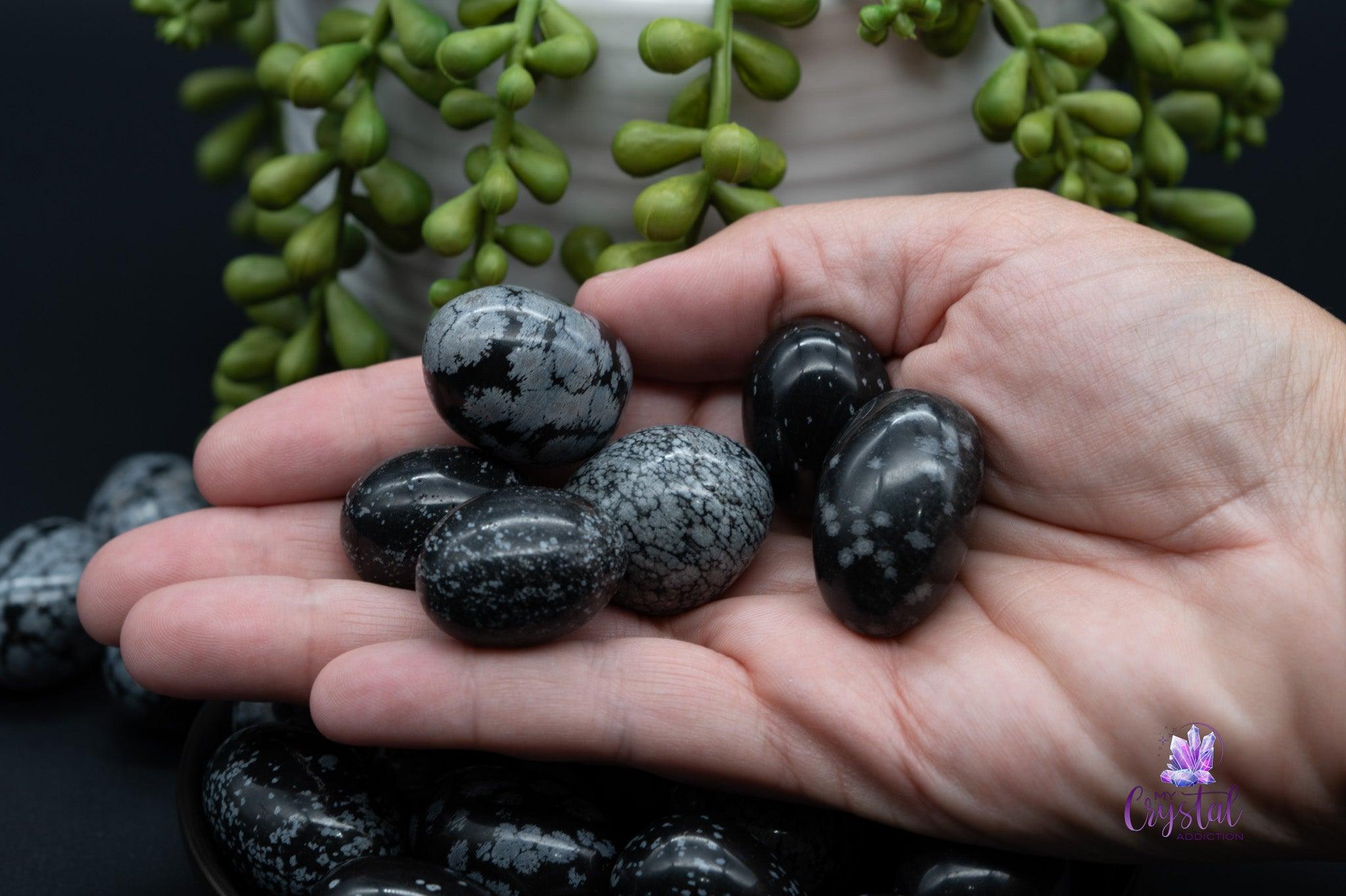 Snowflake Obsidian Tumbles - My Crystal Addiction