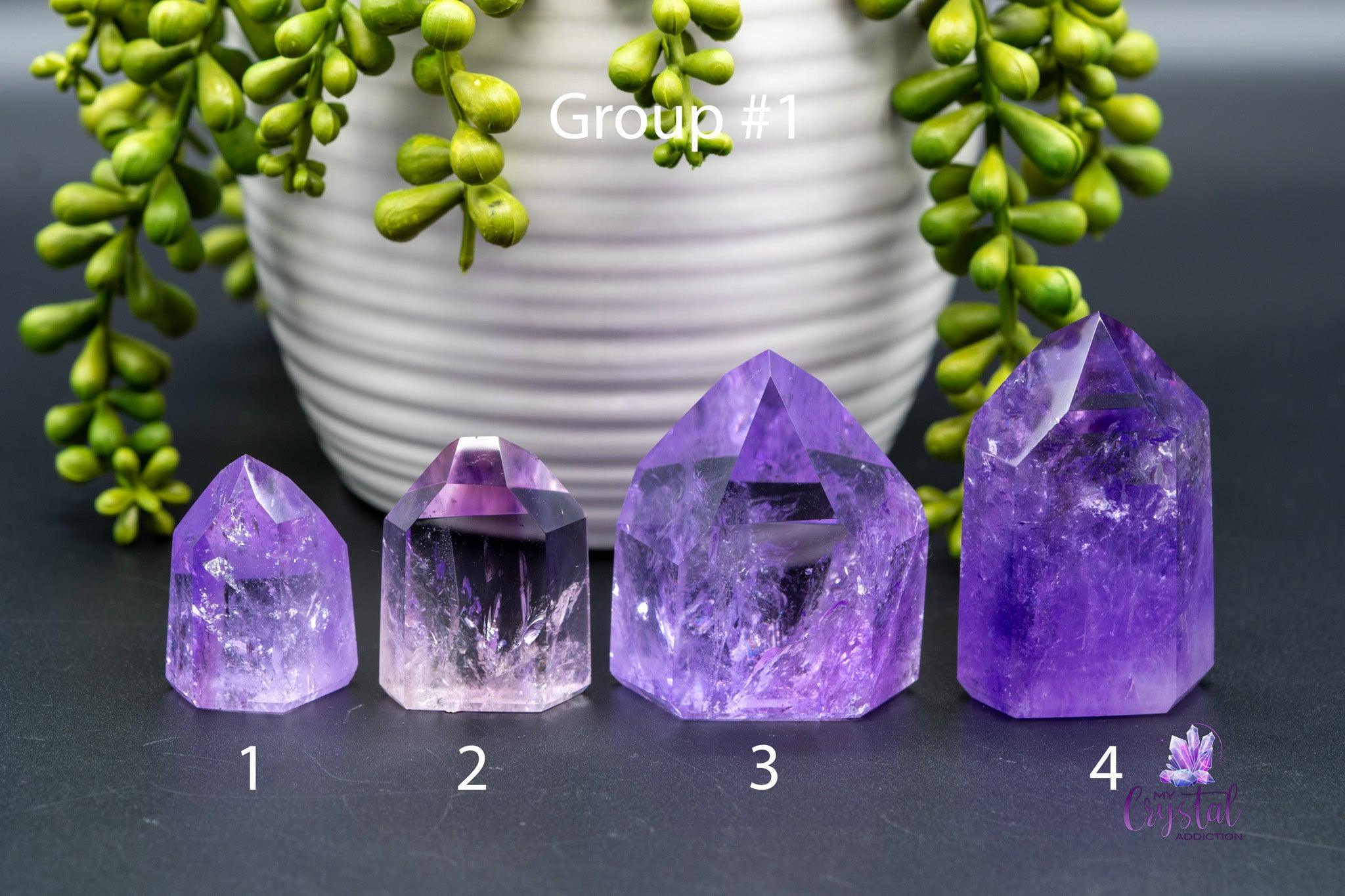 Amethyst / Ametrine Tower w/Rainbows 1.4"-3.1"/37mm-80mm - My Crystal Addiction