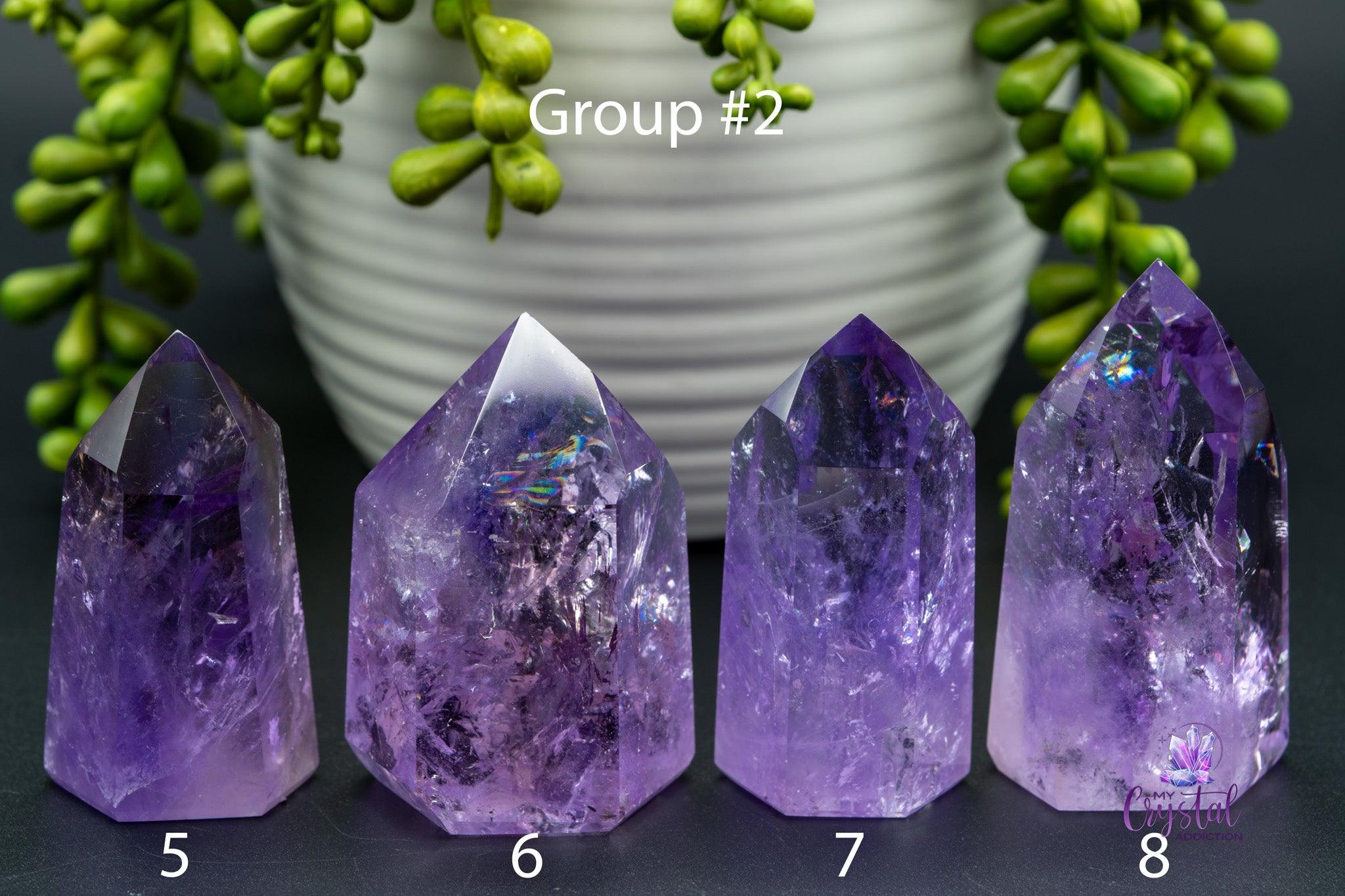 Amethyst / Ametrine Tower w/Rainbows 1.4"-3.1"/37mm-80mm - My Crystal Addiction