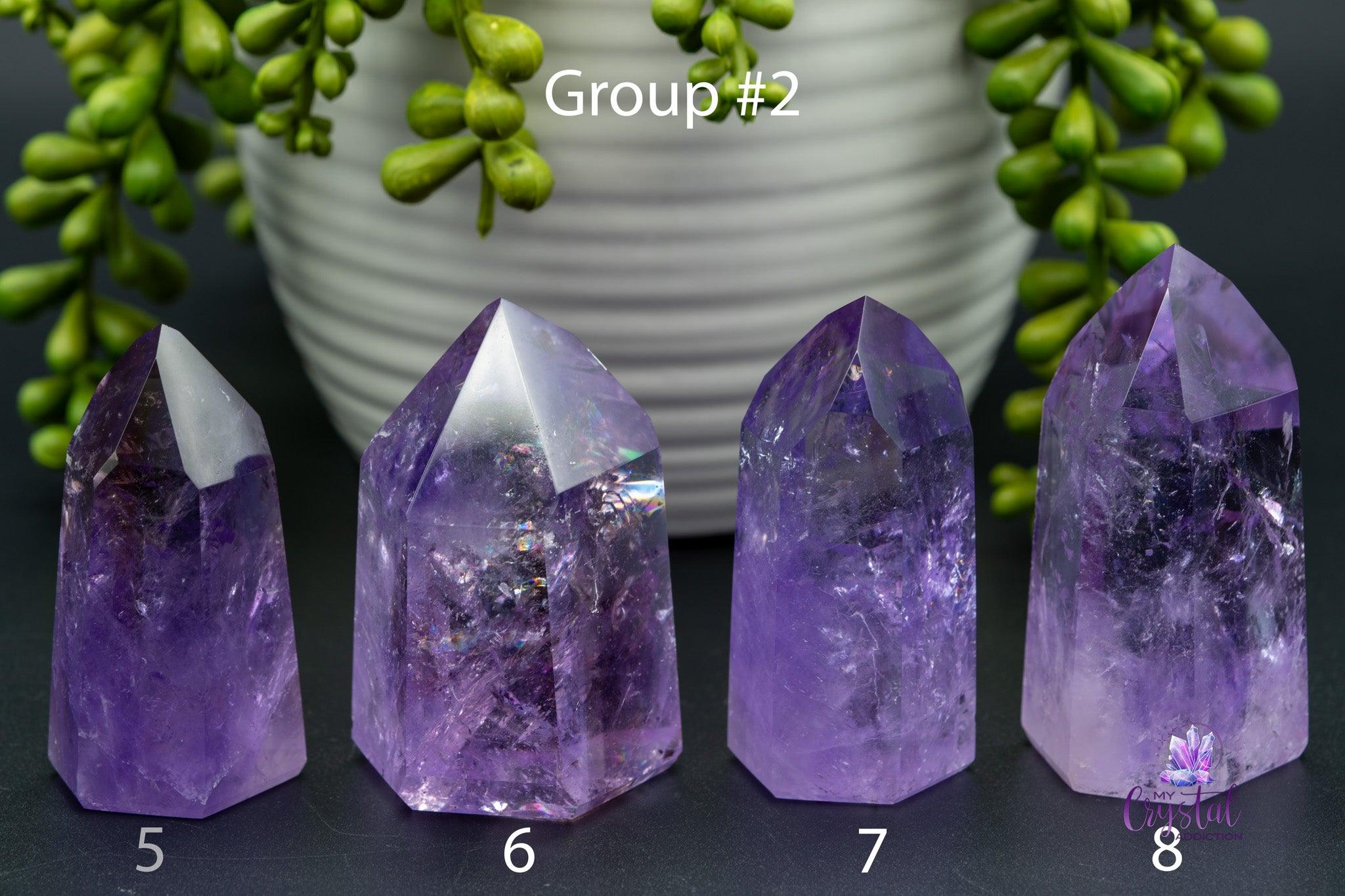 Amethyst / Ametrine Tower w/Rainbows 1.4"-3.1"/37mm-80mm - My Crystal Addiction