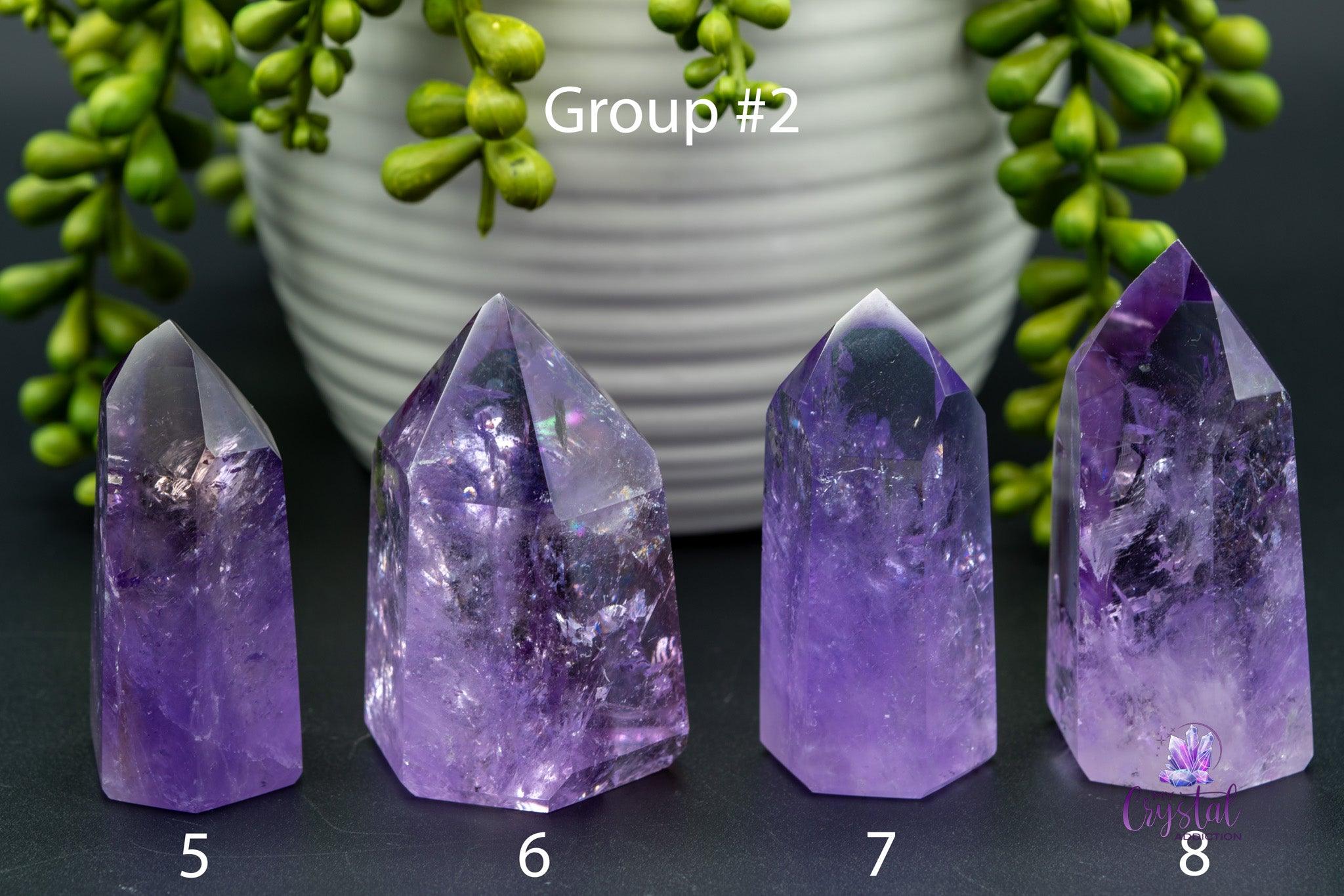 Amethyst / Ametrine Tower w/Rainbows 1.4"-3.1"/37mm-80mm - My Crystal Addiction