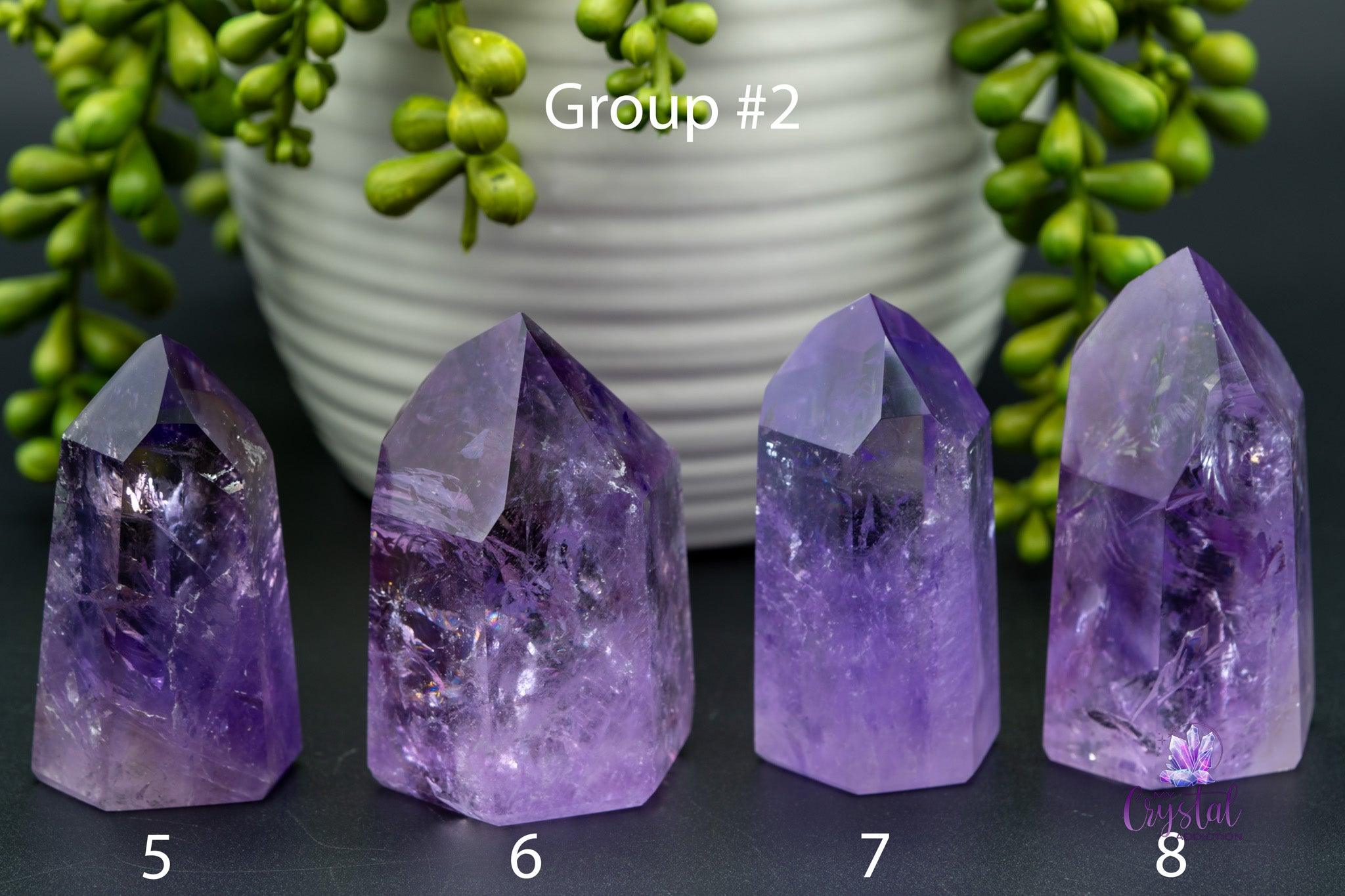 Amethyst / Ametrine Tower w/Rainbows 1.4"-3.1"/37mm-80mm - My Crystal Addiction