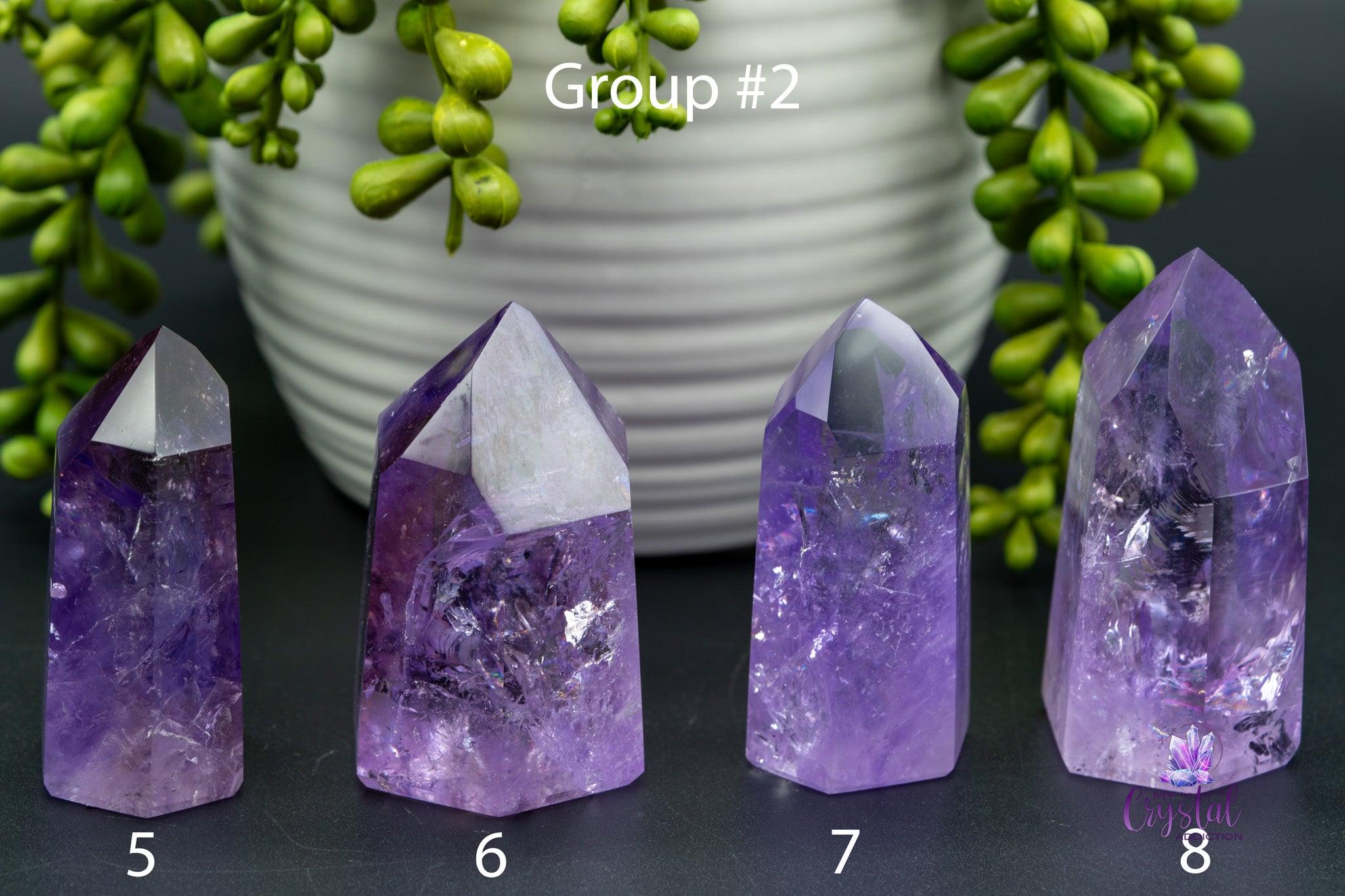 Amethyst / Ametrine Tower w/Rainbows 1.4"-3.1"/37mm-80mm - My Crystal Addiction