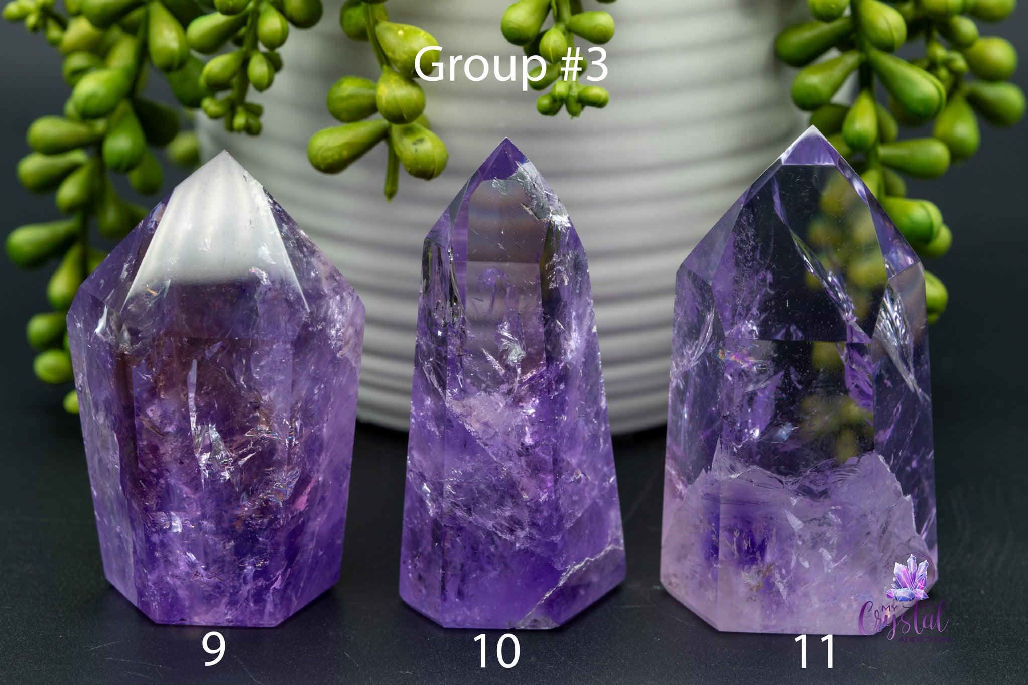 Amethyst / Ametrine Tower w/Rainbows 1.4"-3.1"/37mm-80mm - My Crystal Addiction