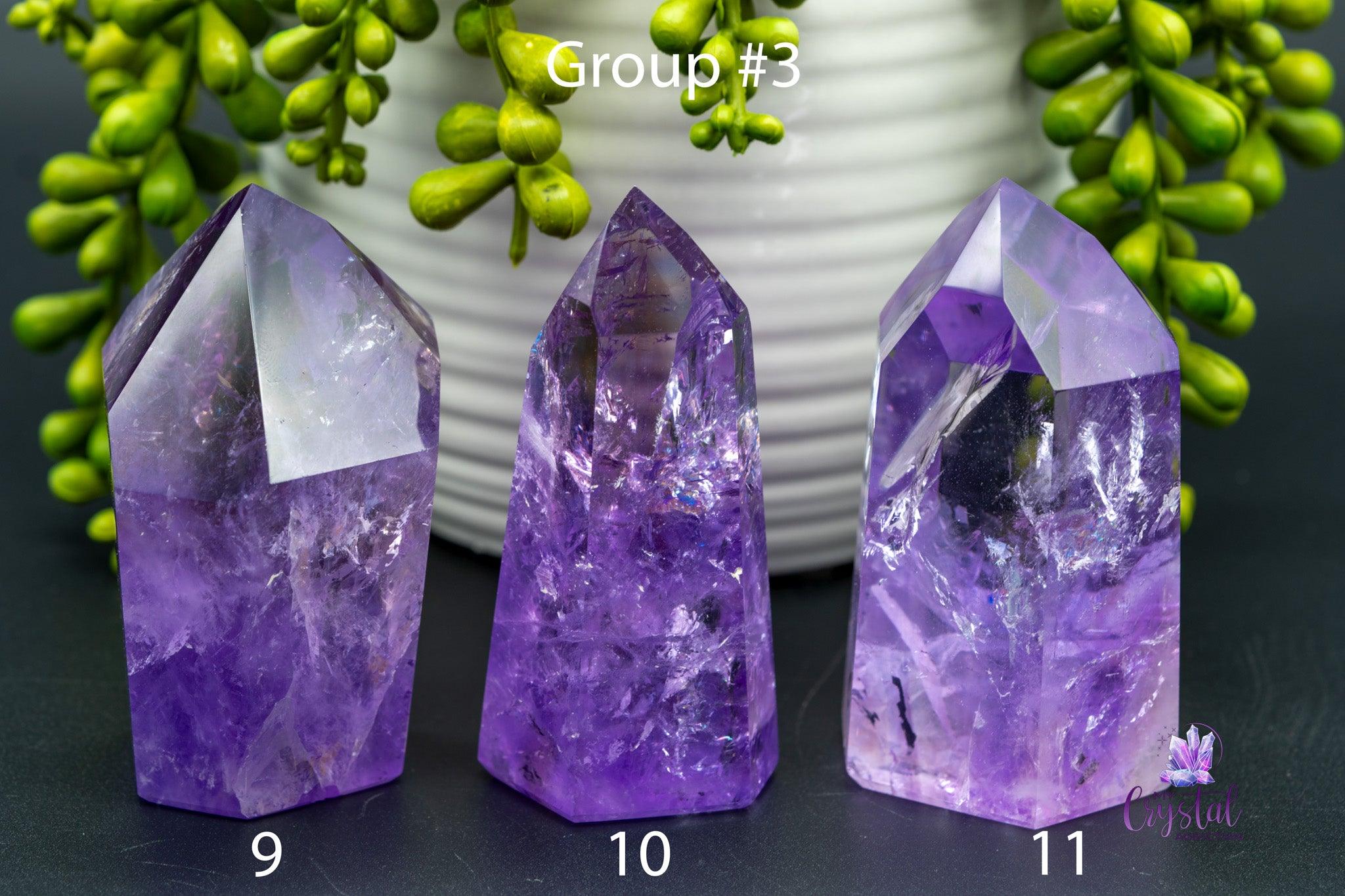 Amethyst / Ametrine Tower w/Rainbows 1.4"-3.1"/37mm-80mm - My Crystal Addiction