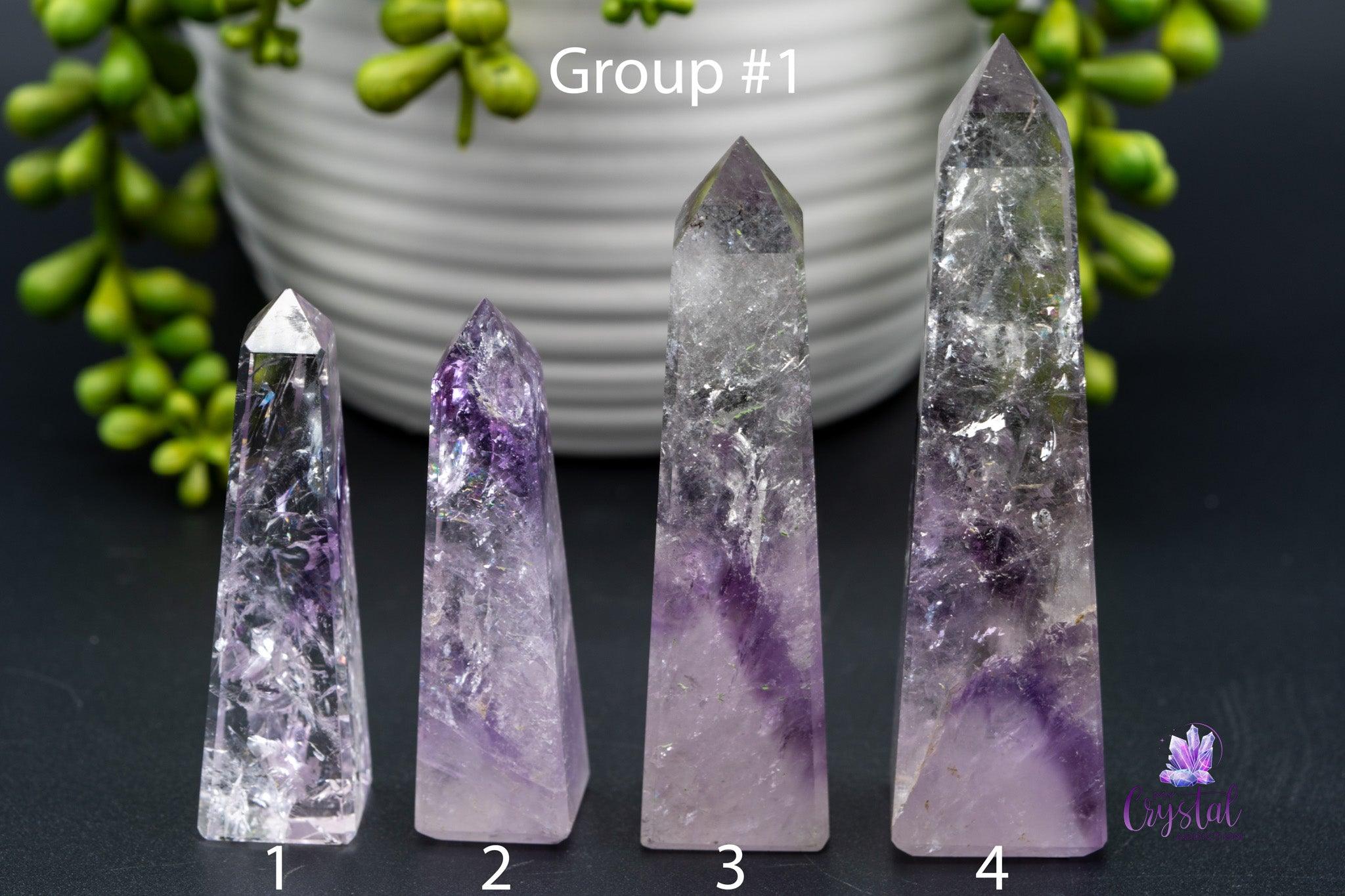 Phantom Amethyst Obelisk 2.5"-5.3"/65mm-136mm - My Crystal Addiction