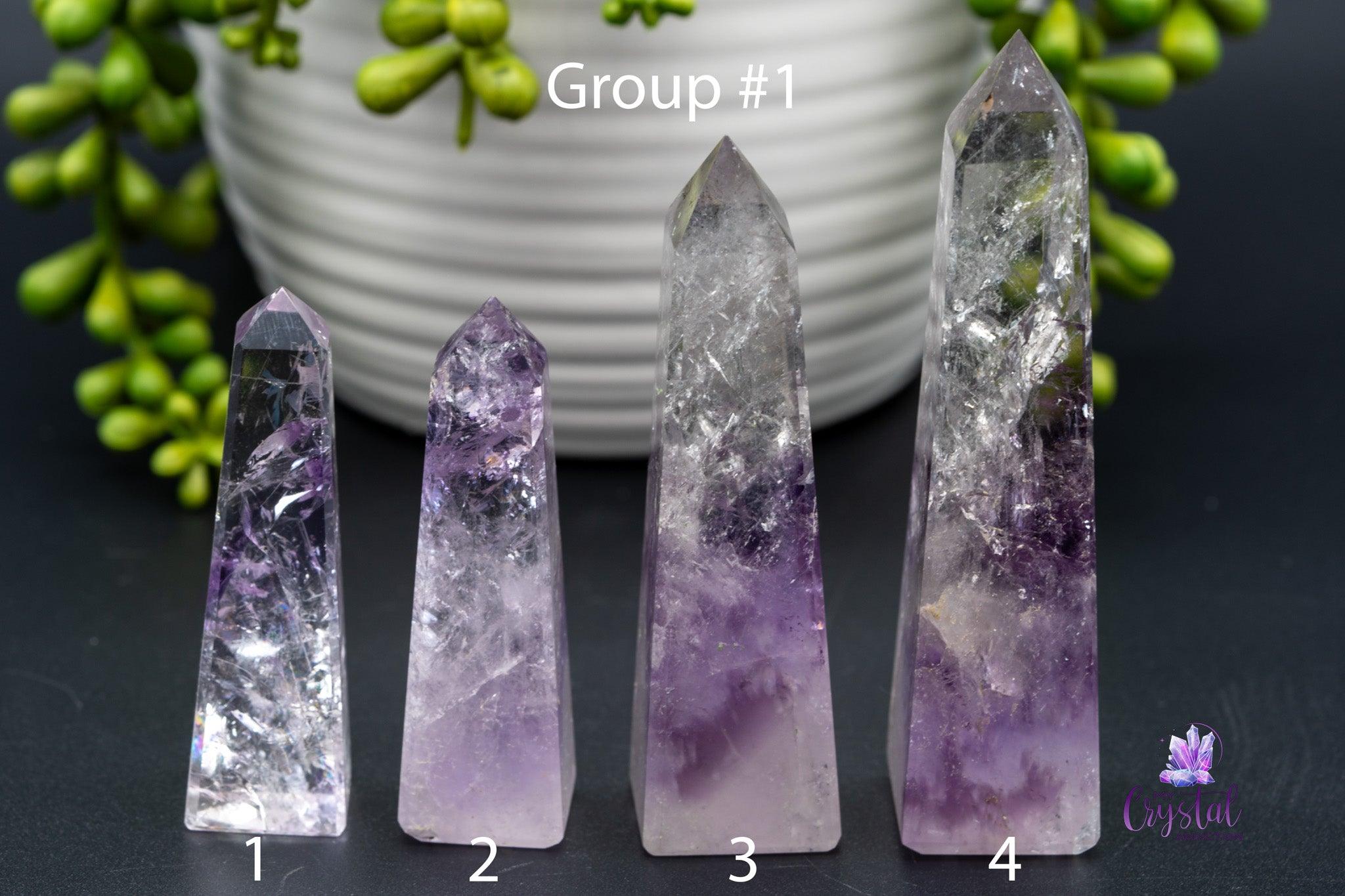 Phantom Amethyst Obelisk 2.5"-5.3"/65mm-136mm - My Crystal Addiction