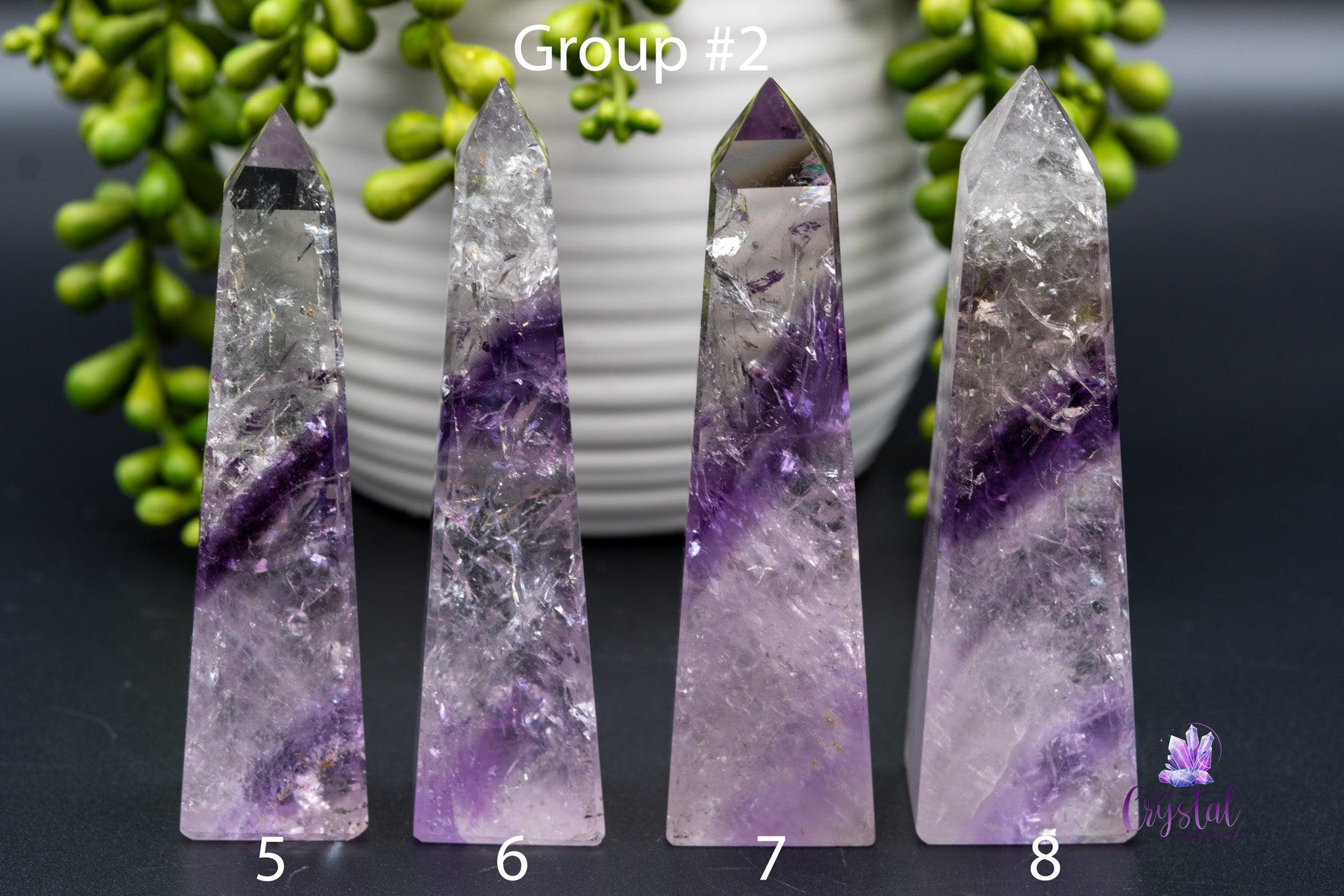 Phantom Amethyst Obelisk 2.5"-5.3"/65mm-136mm - My Crystal Addiction