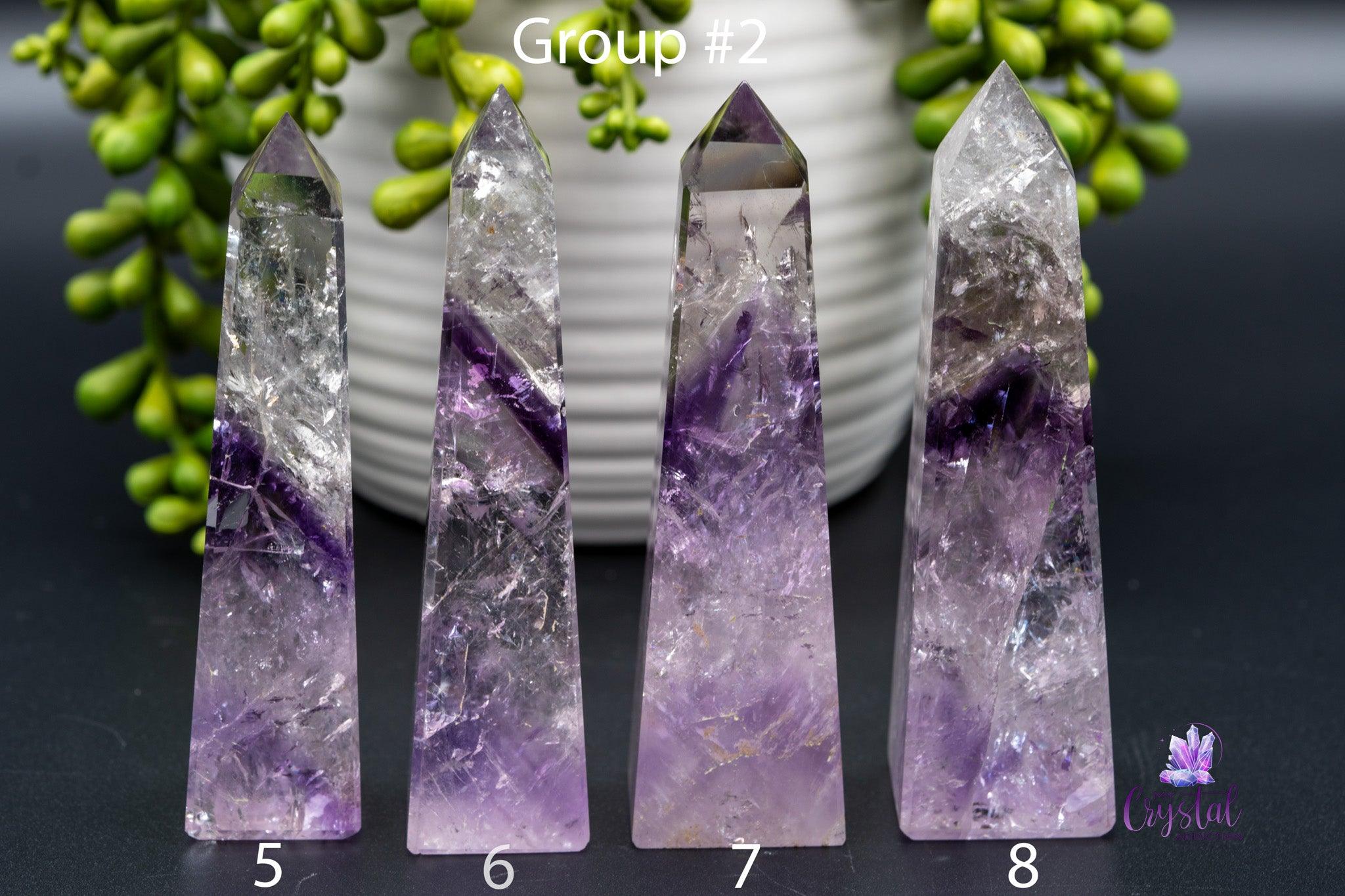 Phantom Amethyst Obelisk 2.5"-5.3"/65mm-136mm - My Crystal Addiction