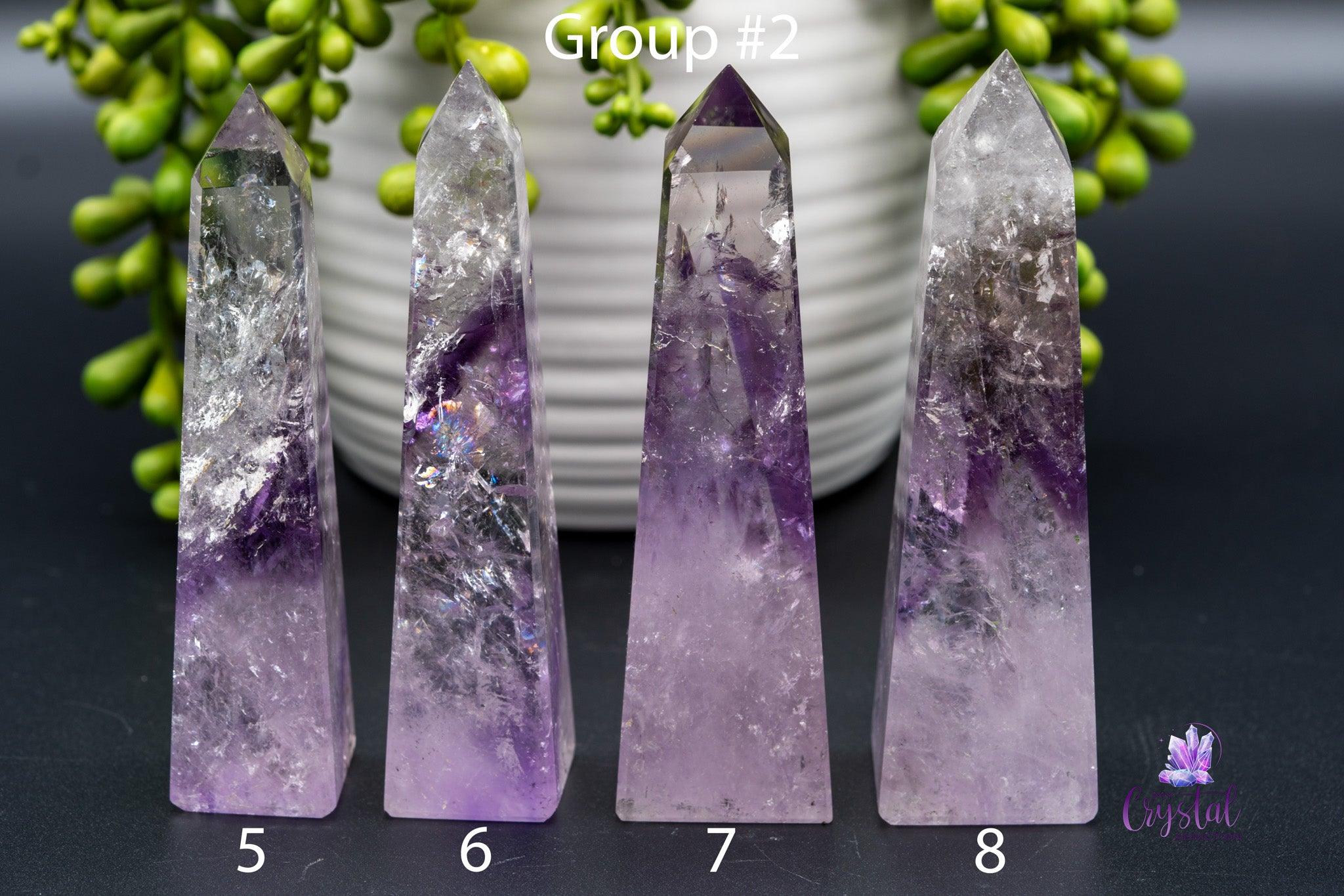 Phantom Amethyst Obelisk 2.5"-5.3"/65mm-136mm - My Crystal Addiction