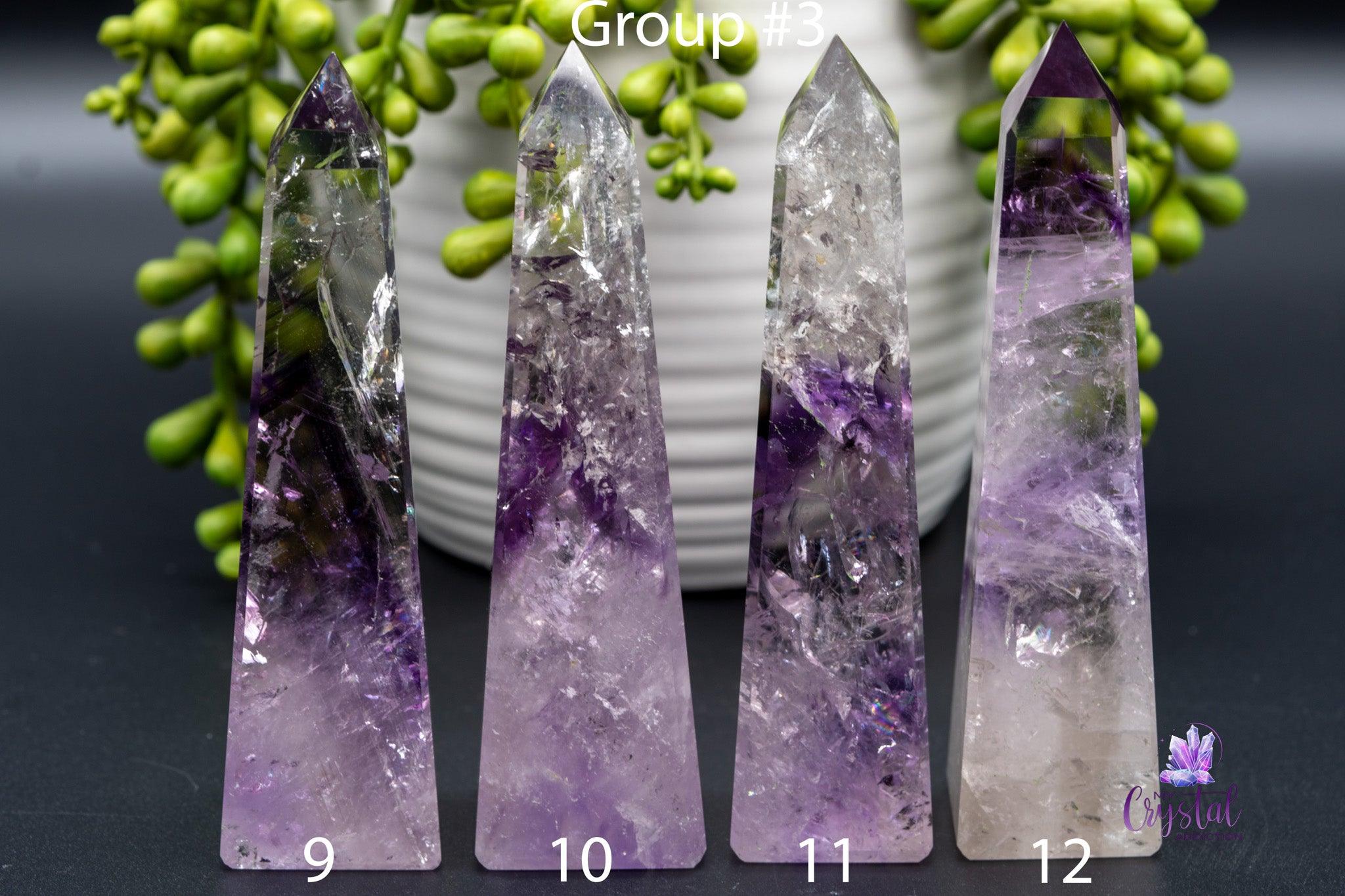 Phantom Amethyst Obelisk 2.5"-5.3"/65mm-136mm - My Crystal Addiction