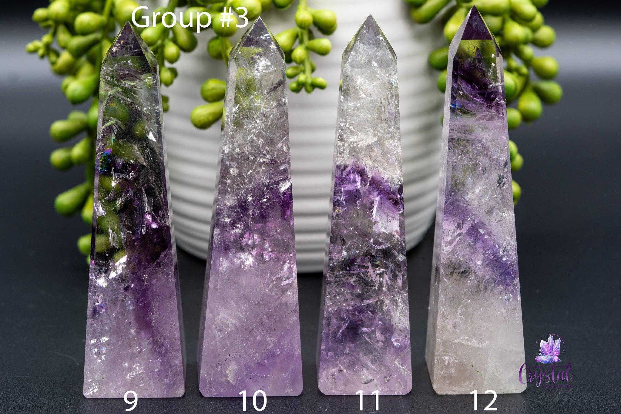 Phantom Amethyst Obelisk 2.5"-5.3"/65mm-136mm - My Crystal Addiction