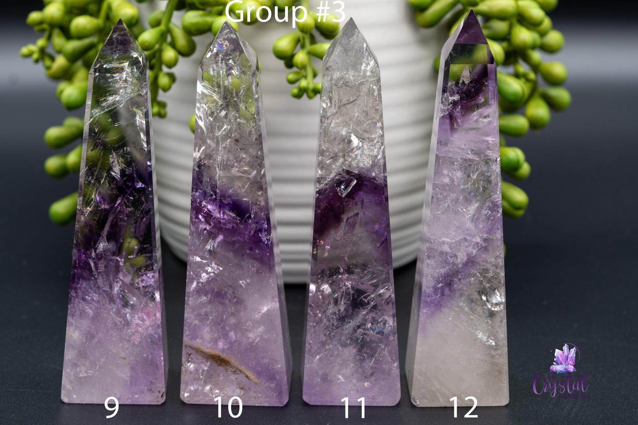 Phantom Amethyst Obelisk 2.5"-5.3"/65mm-136mm - My Crystal Addiction