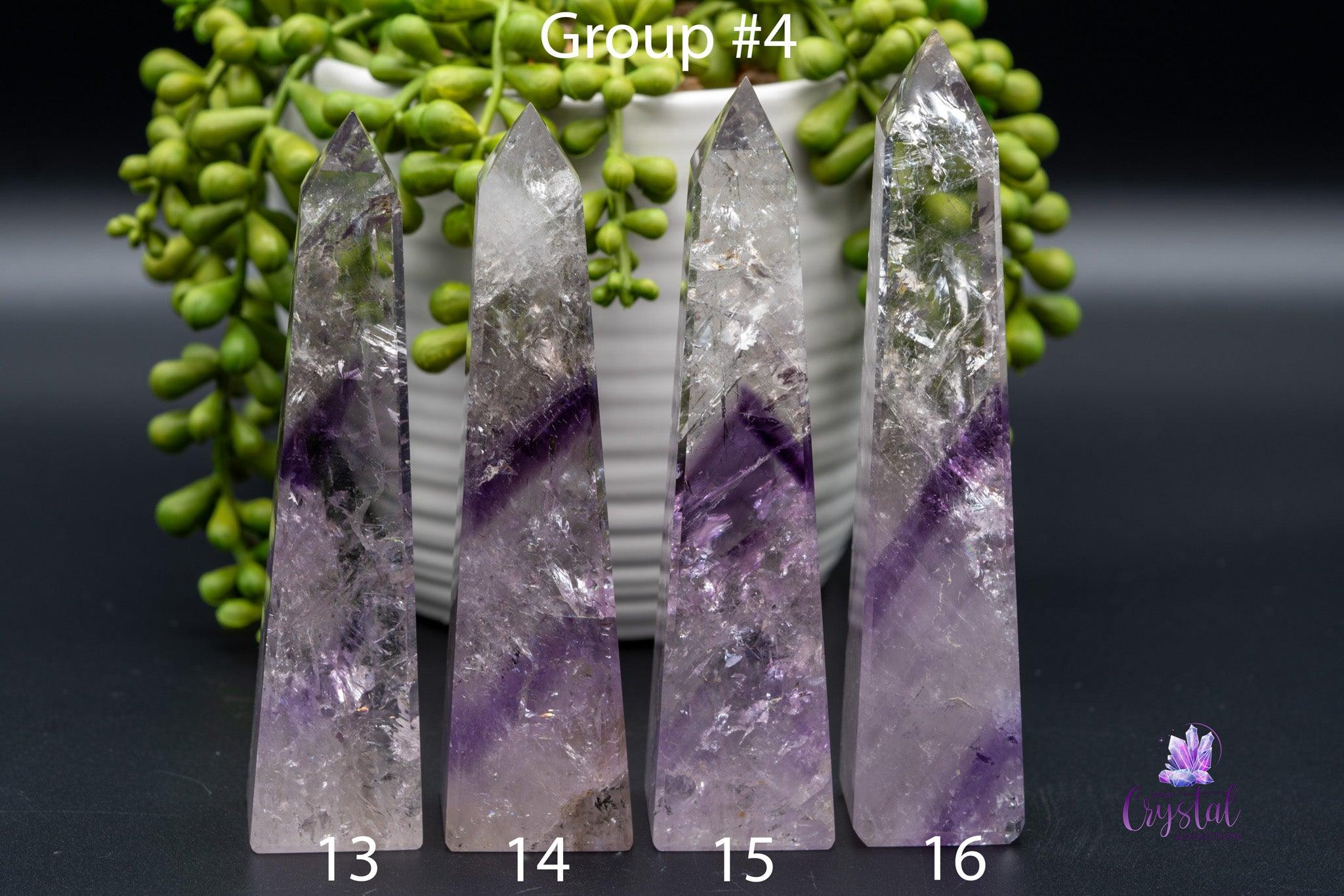 Phantom Amethyst Obelisk 2.5"-5.3"/65mm-136mm - My Crystal Addiction