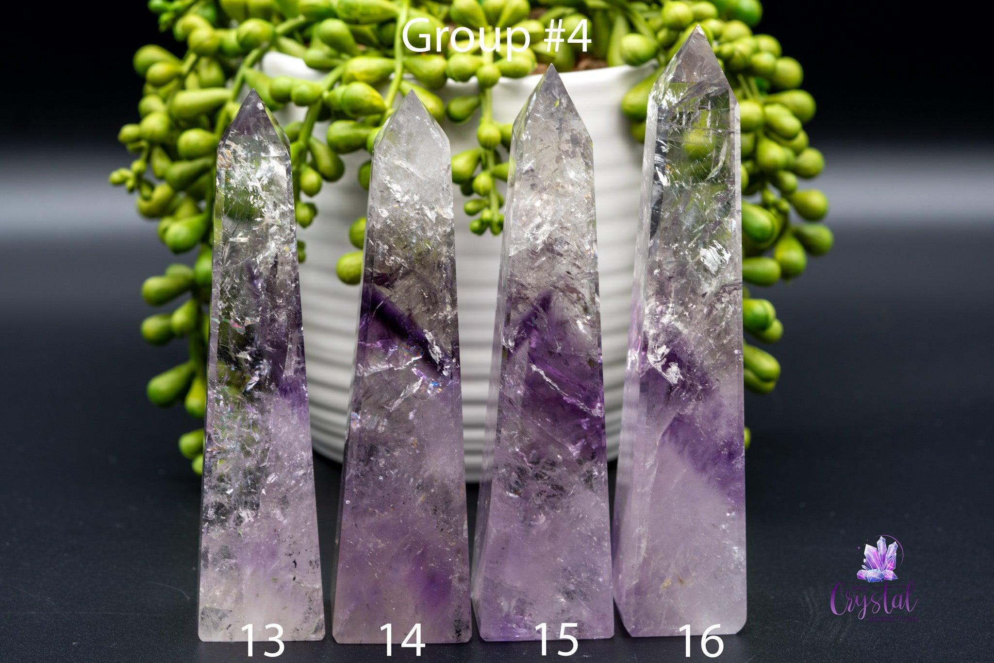 Phantom Amethyst Obelisk 2.5"-5.3"/65mm-136mm - My Crystal Addiction