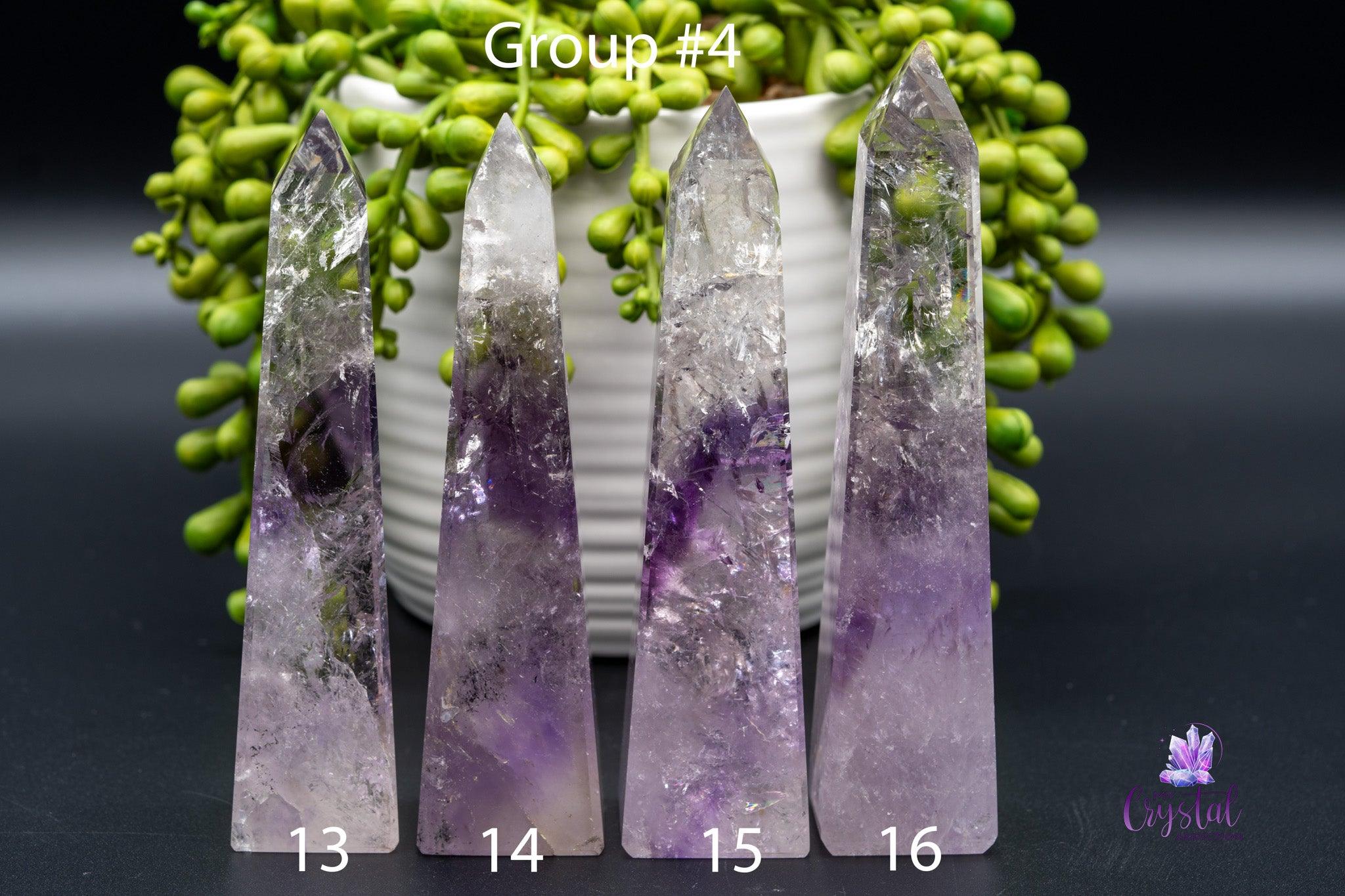 Phantom Amethyst Obelisk 2.5"-5.3"/65mm-136mm - My Crystal Addiction