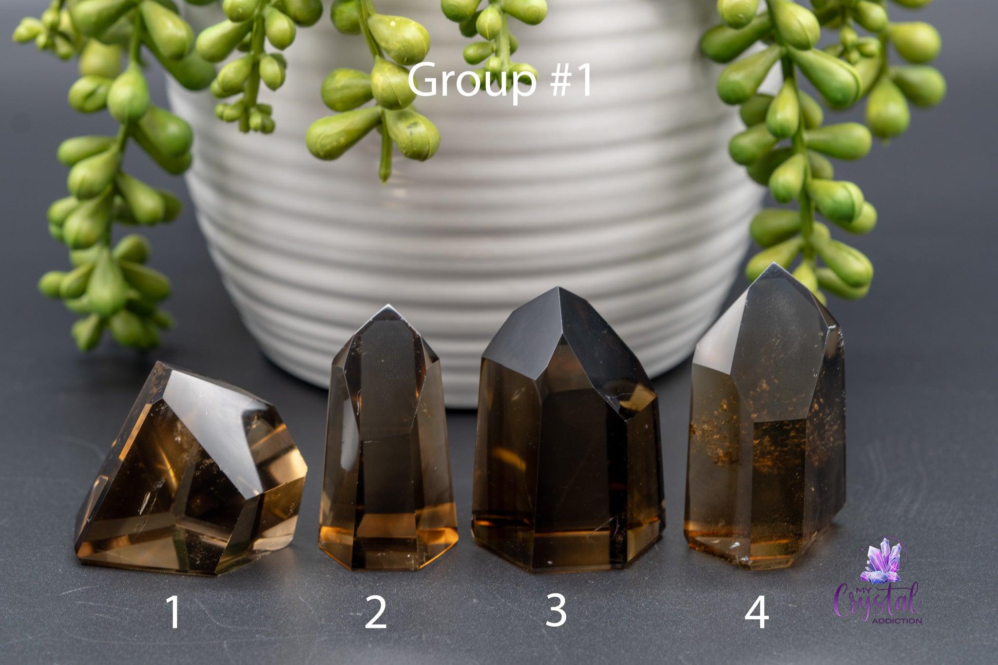 Smoky Citrine Towers - 1.3"-3.9"/34mm-100mm - High Quality Brazilian - My Crystal Addiction