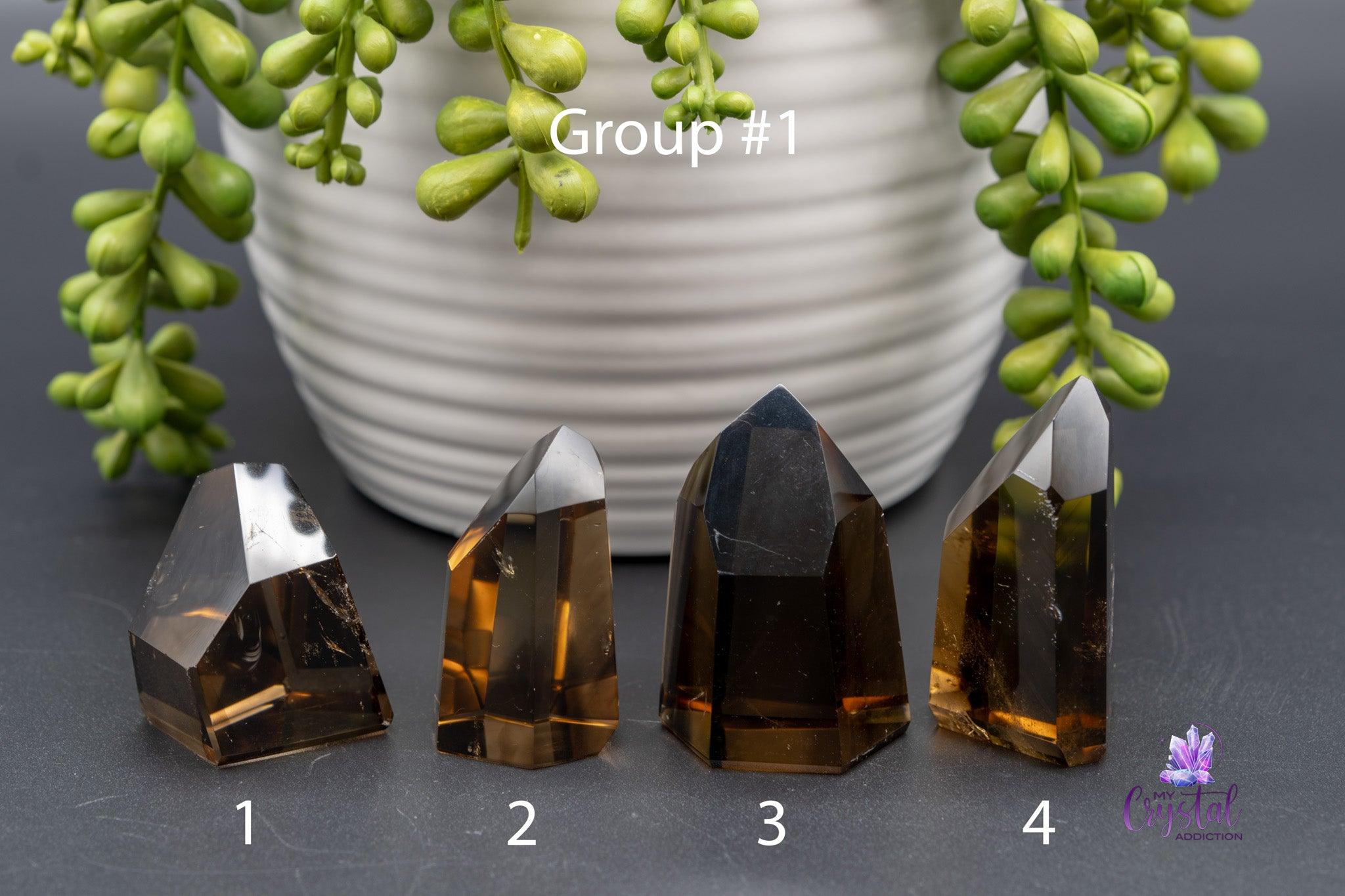 Smoky Citrine Towers - 1.3"-3.9"/34mm-100mm - High Quality Brazilian - My Crystal Addiction