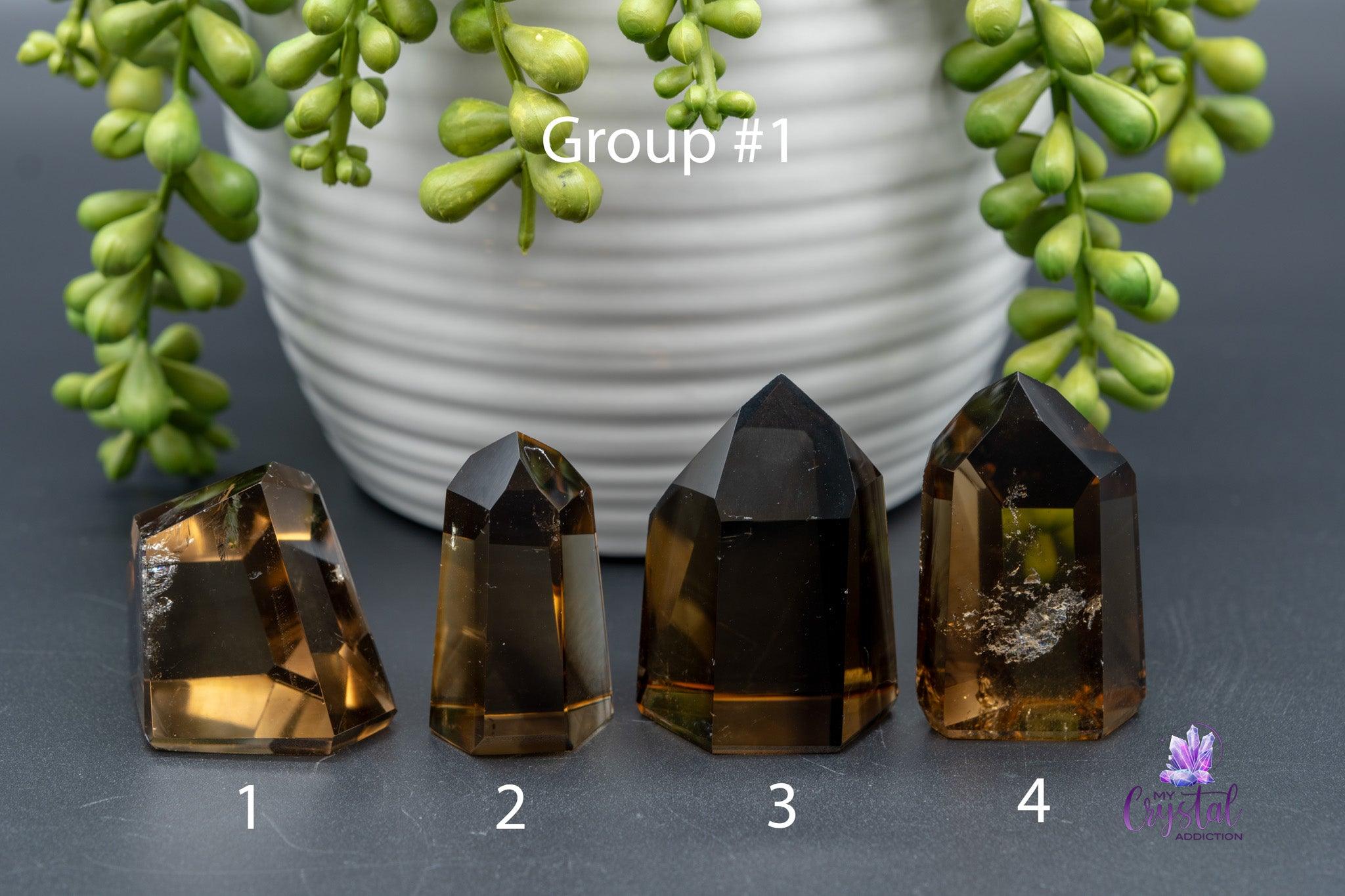 Smoky Citrine Towers - 1.3"-3.9"/34mm-100mm - High Quality Brazilian - My Crystal Addiction