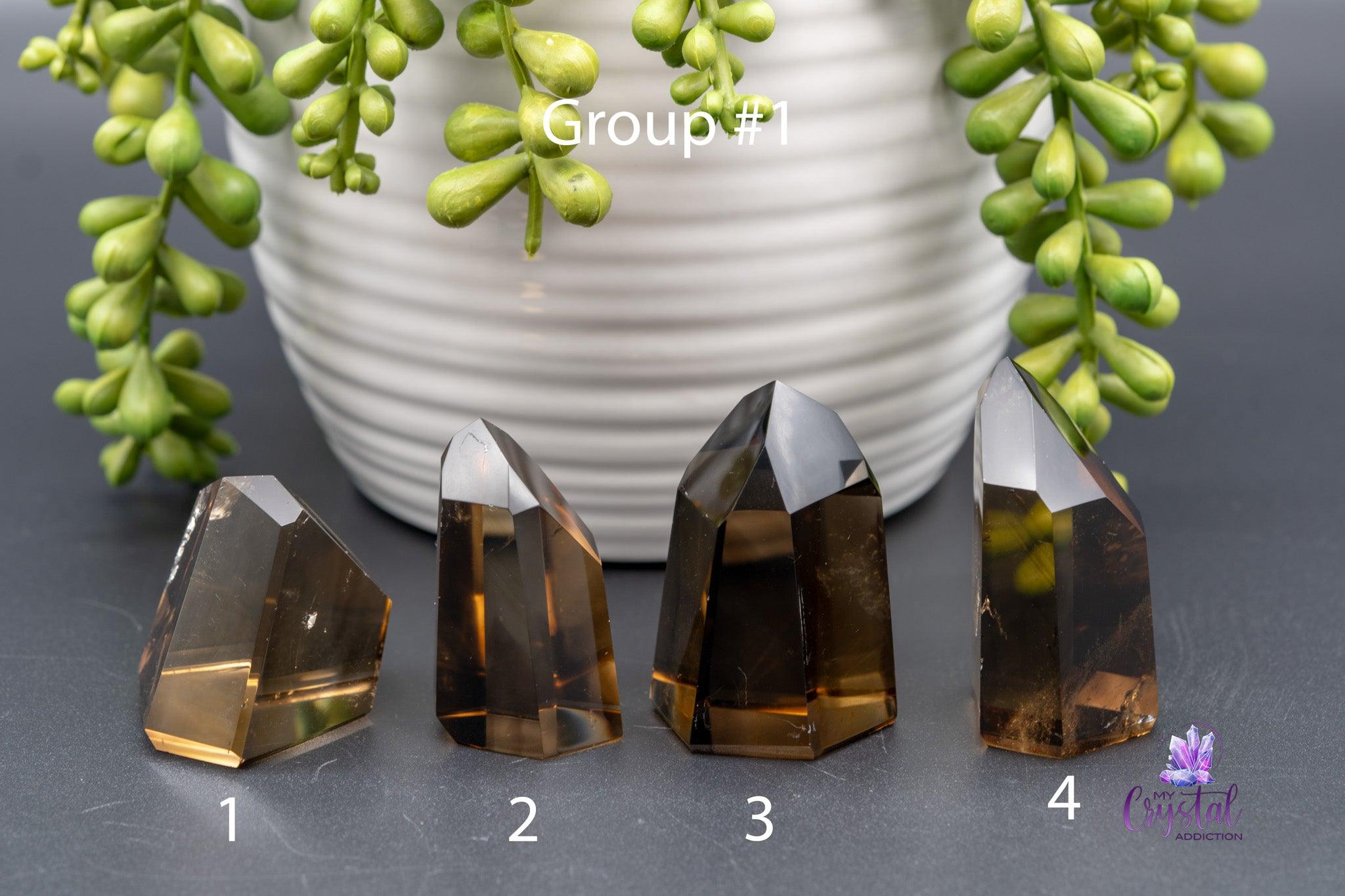 Smoky Citrine Towers - 1.3"-3.9"/34mm-100mm - High Quality Brazilian - My Crystal Addiction