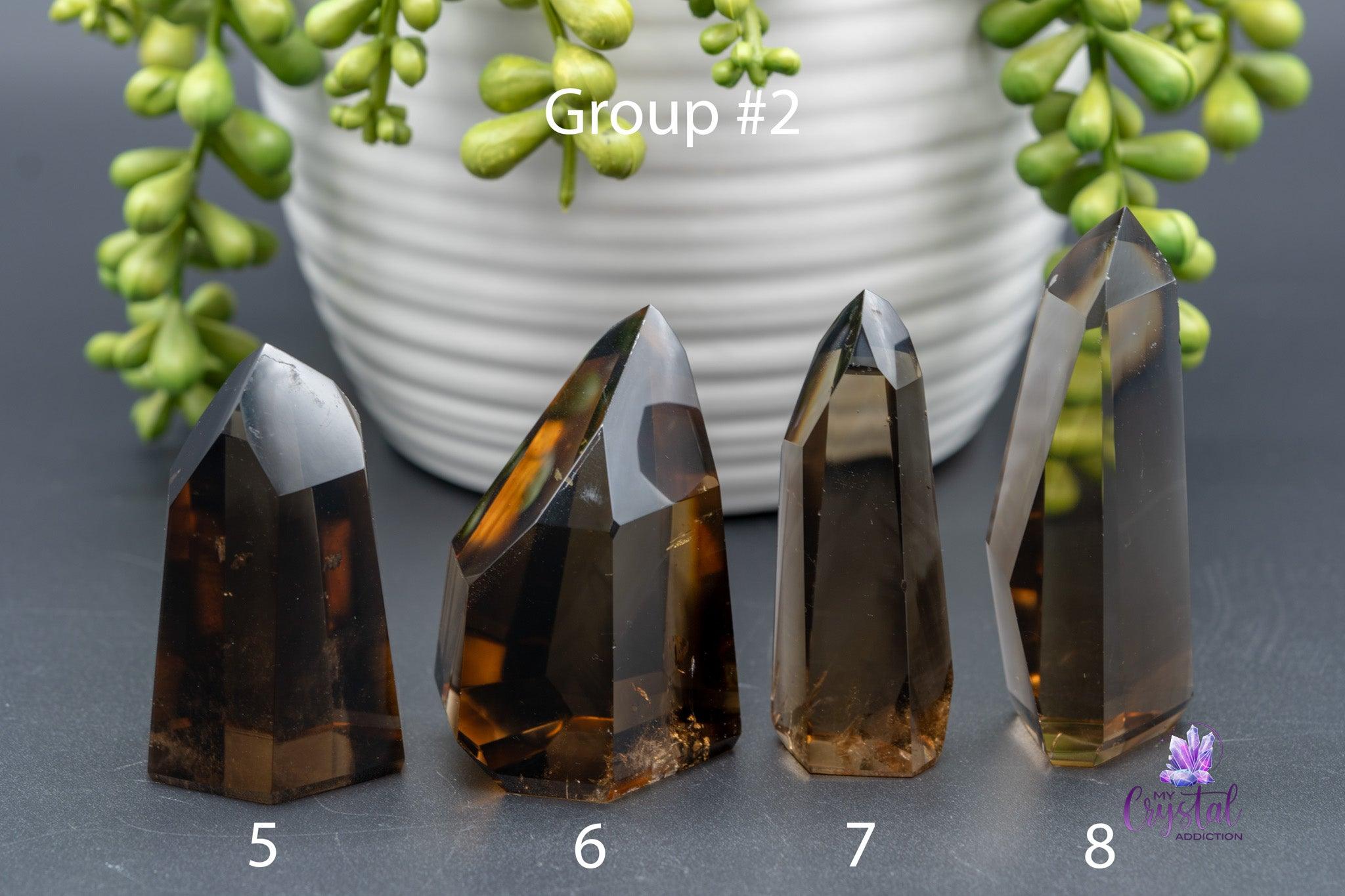 Smoky Citrine Towers - 1.3"-3.9"/34mm-100mm - High Quality Brazilian - My Crystal Addiction