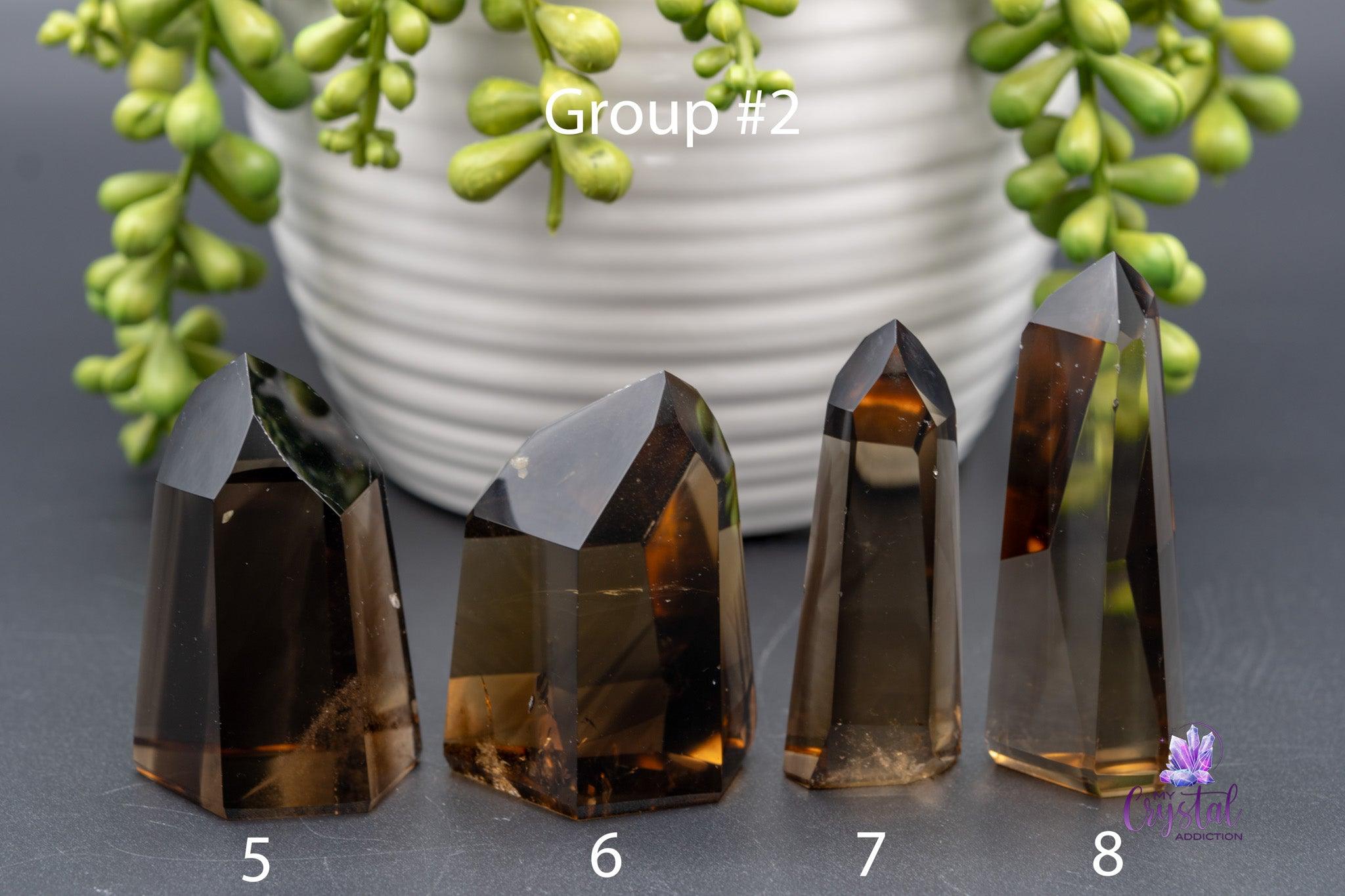 Smoky Citrine Towers - 1.3"-3.9"/34mm-100mm - High Quality Brazilian - My Crystal Addiction