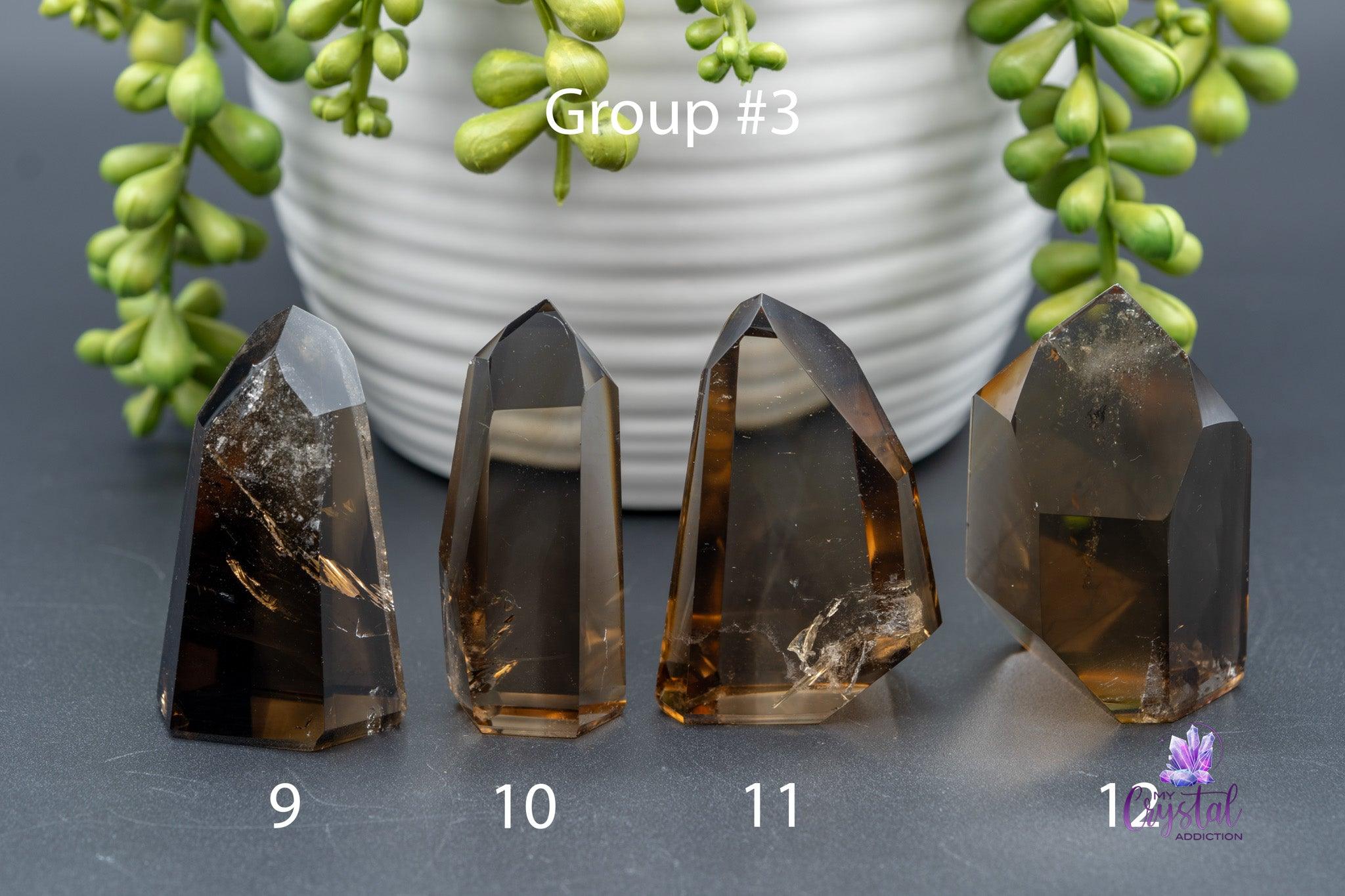 Smoky Citrine Towers - 1.3"-3.9"/34mm-100mm - High Quality Brazilian - My Crystal Addiction