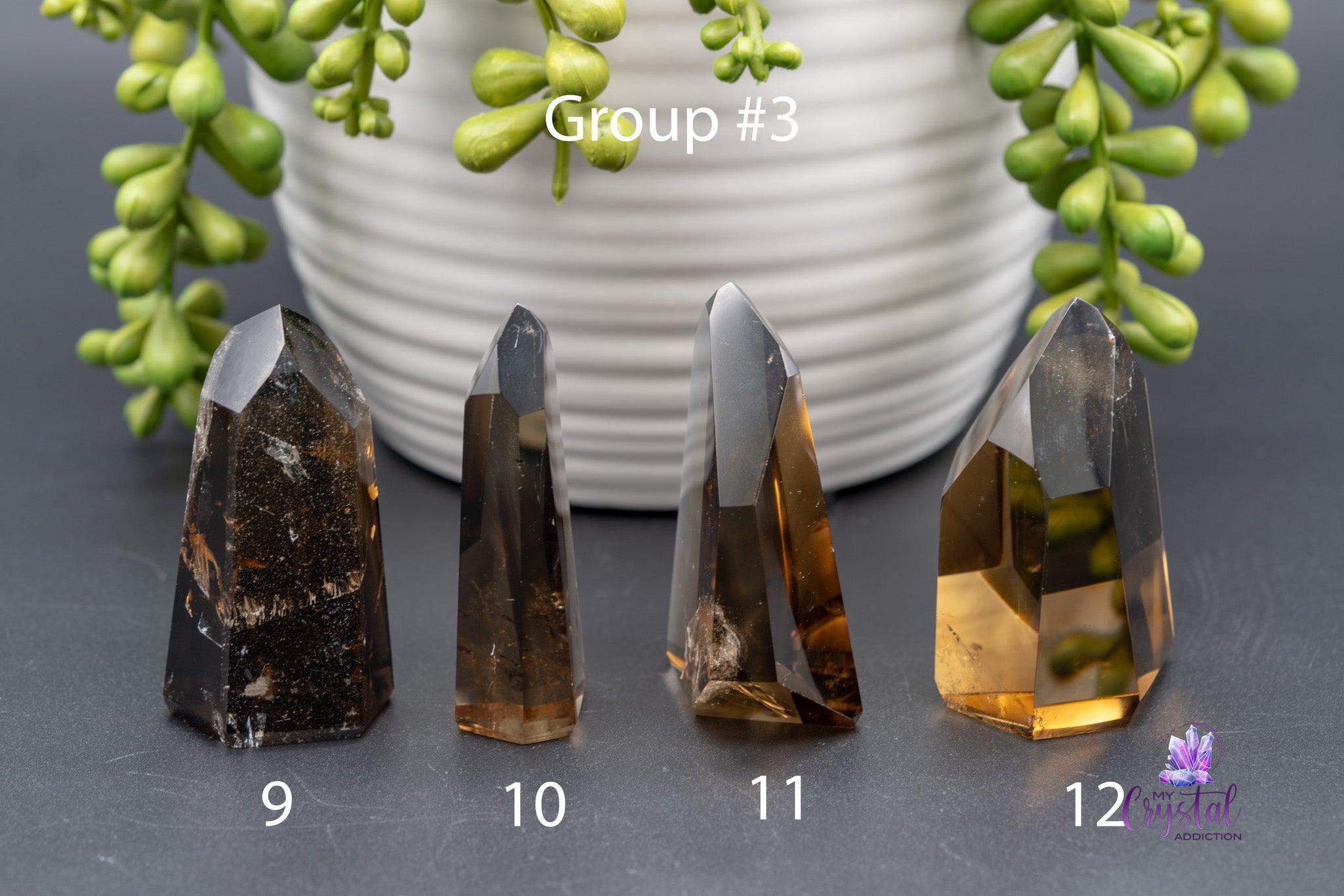 Smoky Citrine Towers - 1.3"-3.9"/34mm-100mm - High Quality Brazilian - My Crystal Addiction