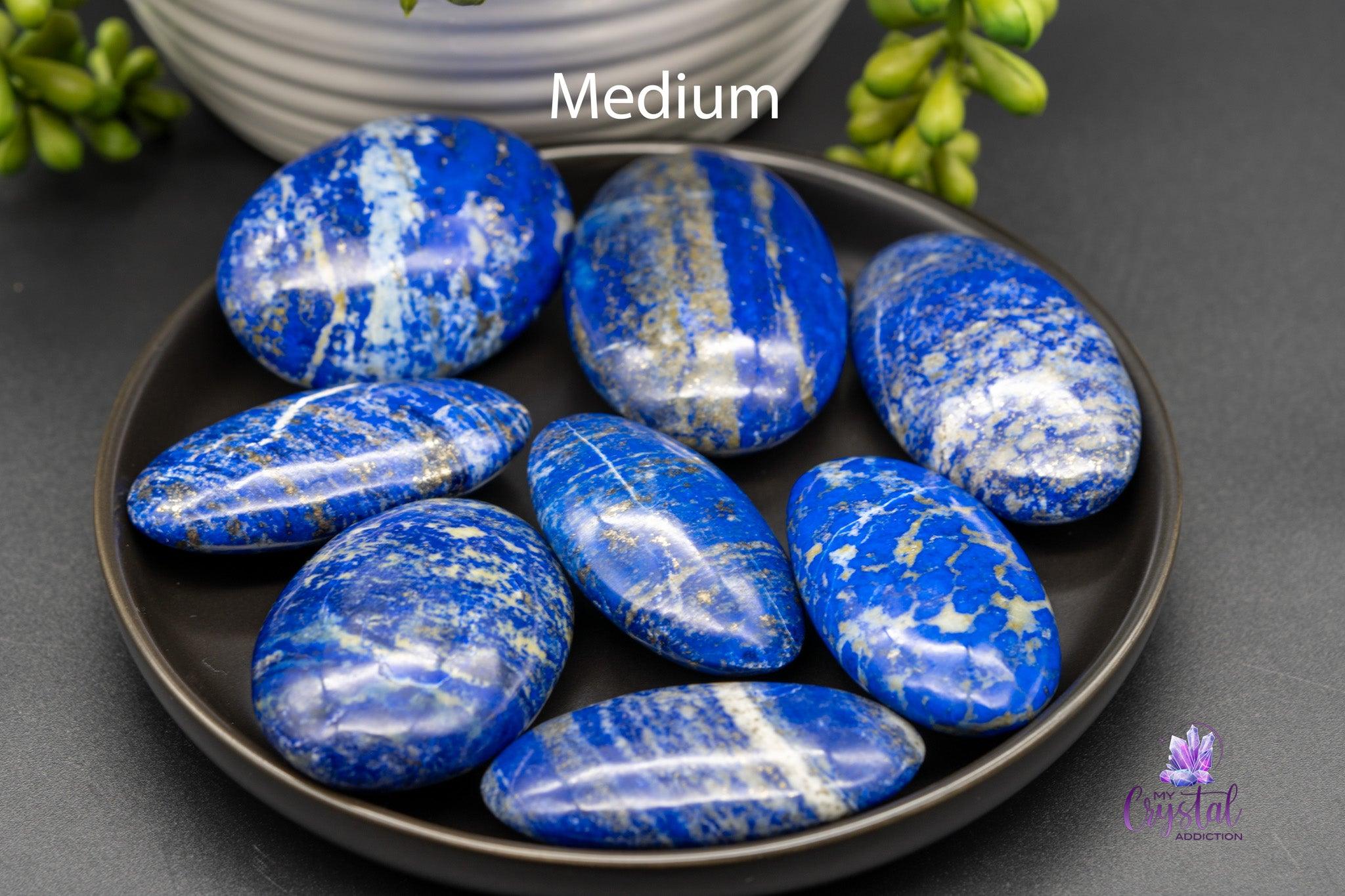 Lapis Lazuli Palm Stones - My Crystal Addiction