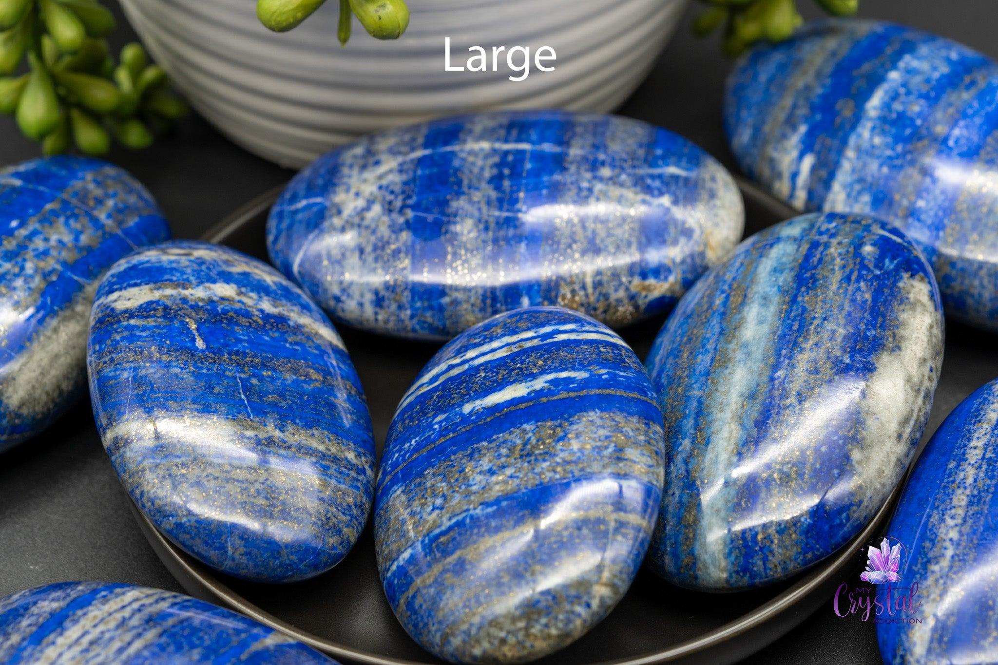 Lapis Lazuli Palm Stones - My Crystal Addiction