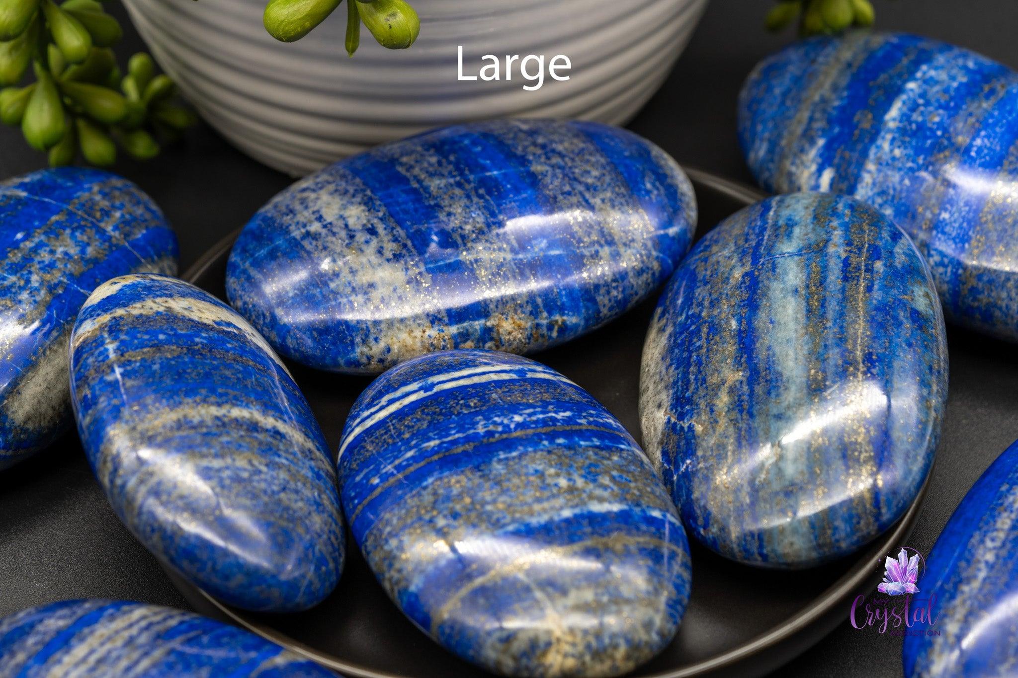 Lapis Lazuli Palm Stones - My Crystal Addiction